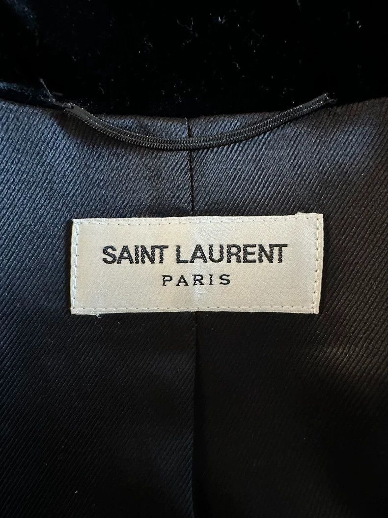 Hedi Slimane YSL SLP Red Velvet Jacket Coat- Size US M / EU 48-50 / 2 - 3 Thumbnail