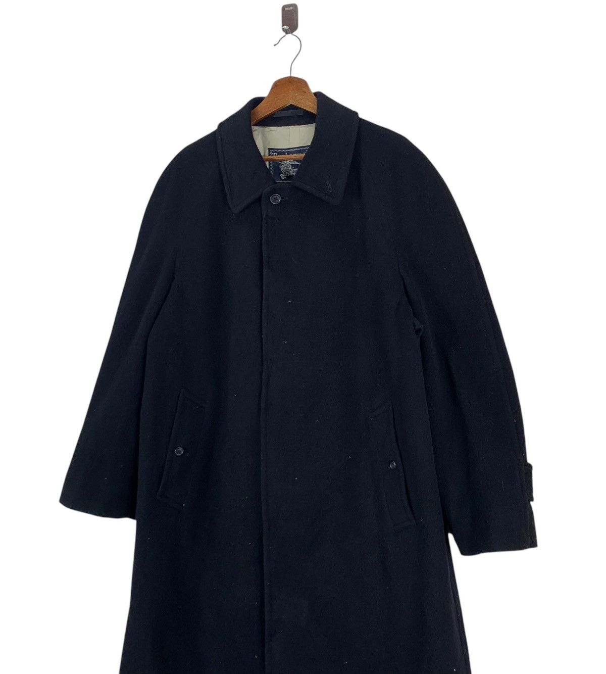 Burberry × Burberry Prorsum VINTAGE BURBERRYS OF LONDON WOOL BLACK OVERCOAT Size US M / EU 48-50 / 2 - 4 Thumbnail