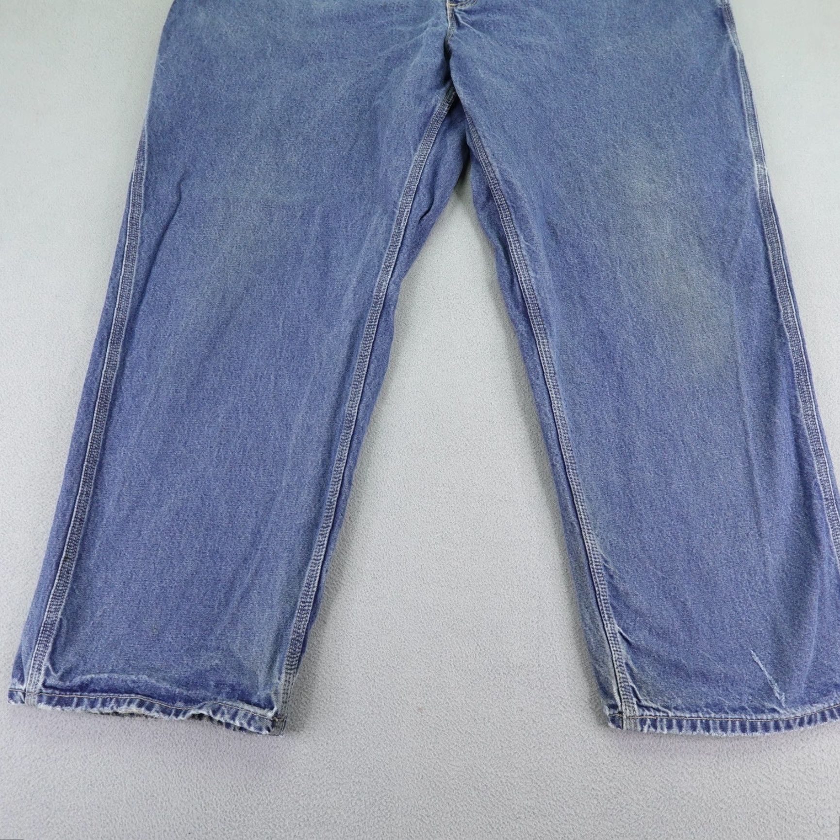 Carhartt VINTAGE Carhartt Jeans Mens 44x30 Regular Fit Flame-Resistant Denim Blue Work Pants Size US 43 - 3 Thumbnail