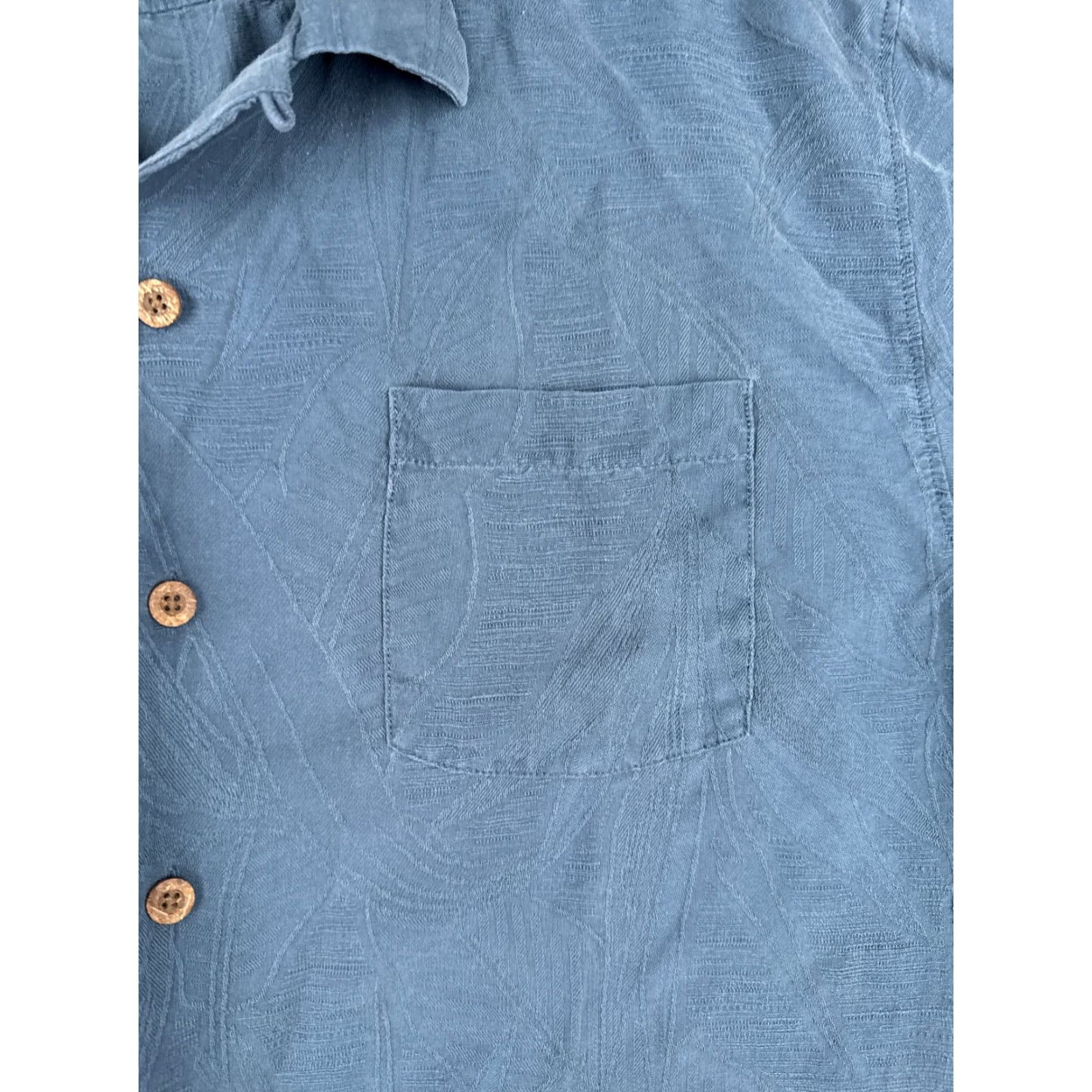 Tommy Bahama Tommy Bahama Shirt Men Large Blue Floral 100% Silk Button Up Hawaiian Read Size US L / EU 52-54 / 3 - 6 Thumbnail