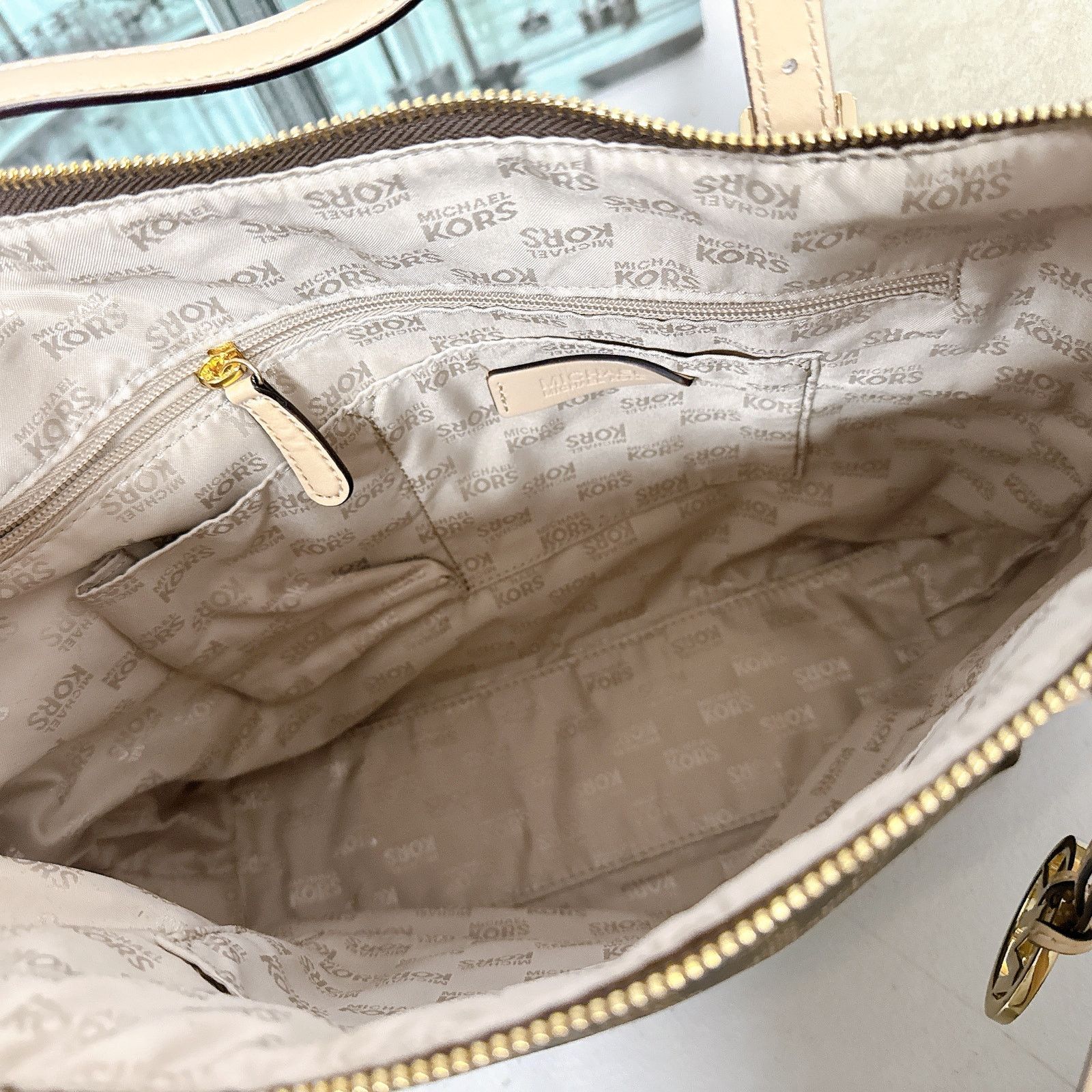 Michael Kors Michael Kors 35T2GTTT8B Jet Set East West Top Zip Tote Bag Size ONE SIZE - 5 Thumbnail