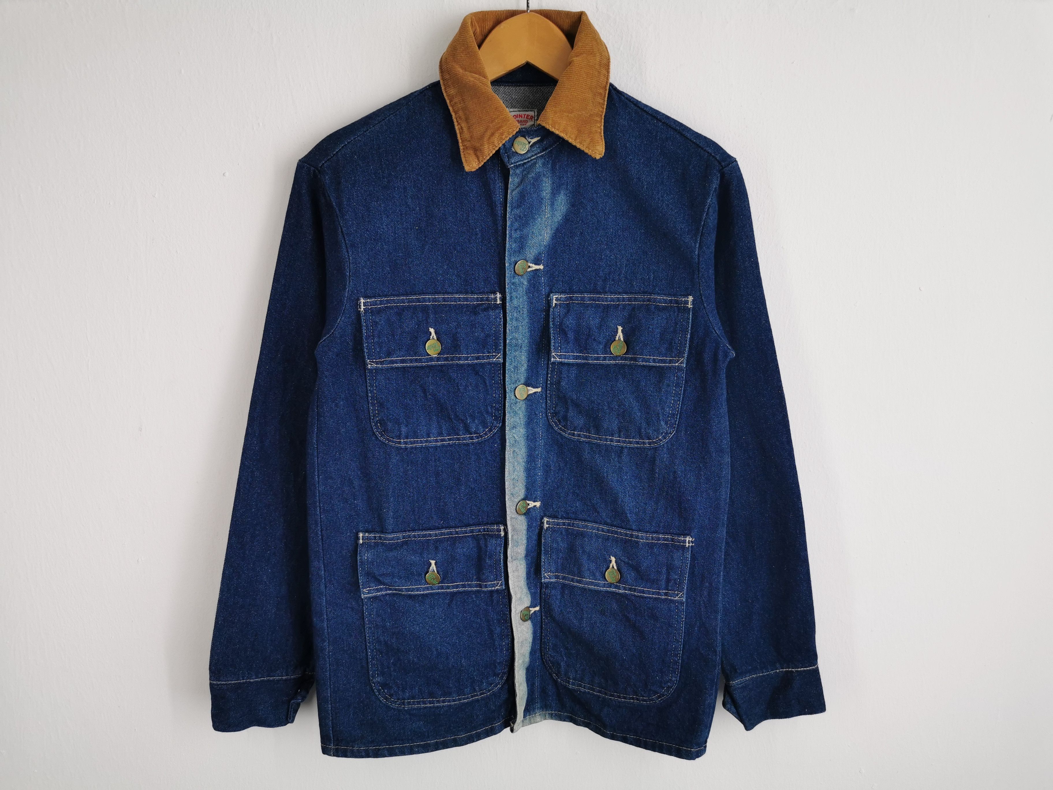 Pointer Vintage 90's Pointer Chore Denim Jacket Made In USA Size M Size US M / EU 48-50 / 2 - 2 Thumbnail