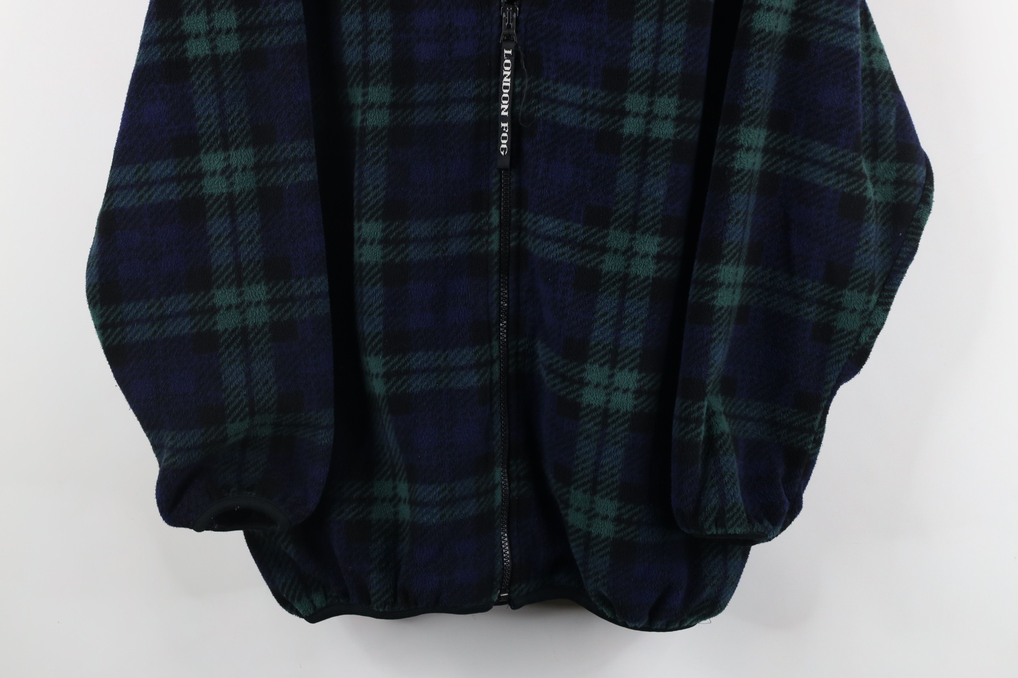 Vintage Vintage 90s Streetwear Checkered Full Zip Fleece Jacket Size US M / EU 48-50 / 2 - 3 Thumbnail