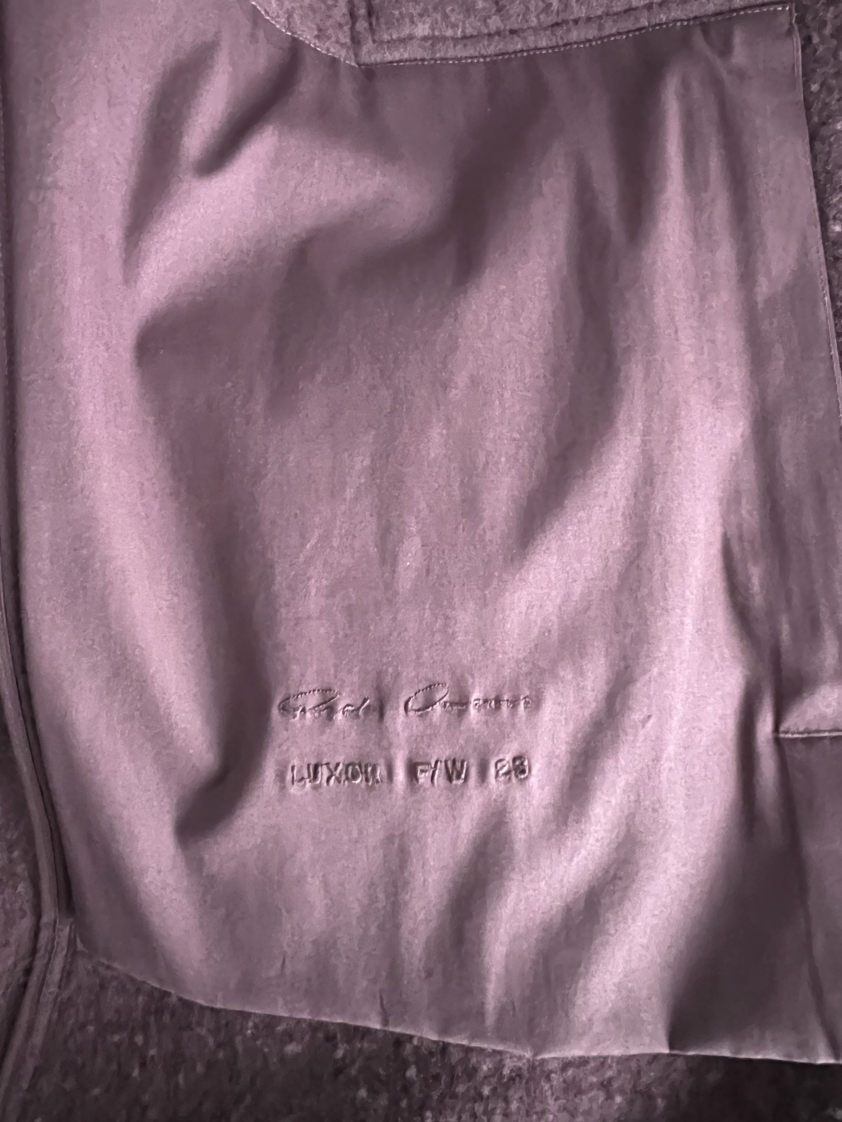 Rick Owens AMETHYST LUXOR BOILED WOOL OUTERSHIRT Size US S / EU 44-46 / 1 - 3 Thumbnail