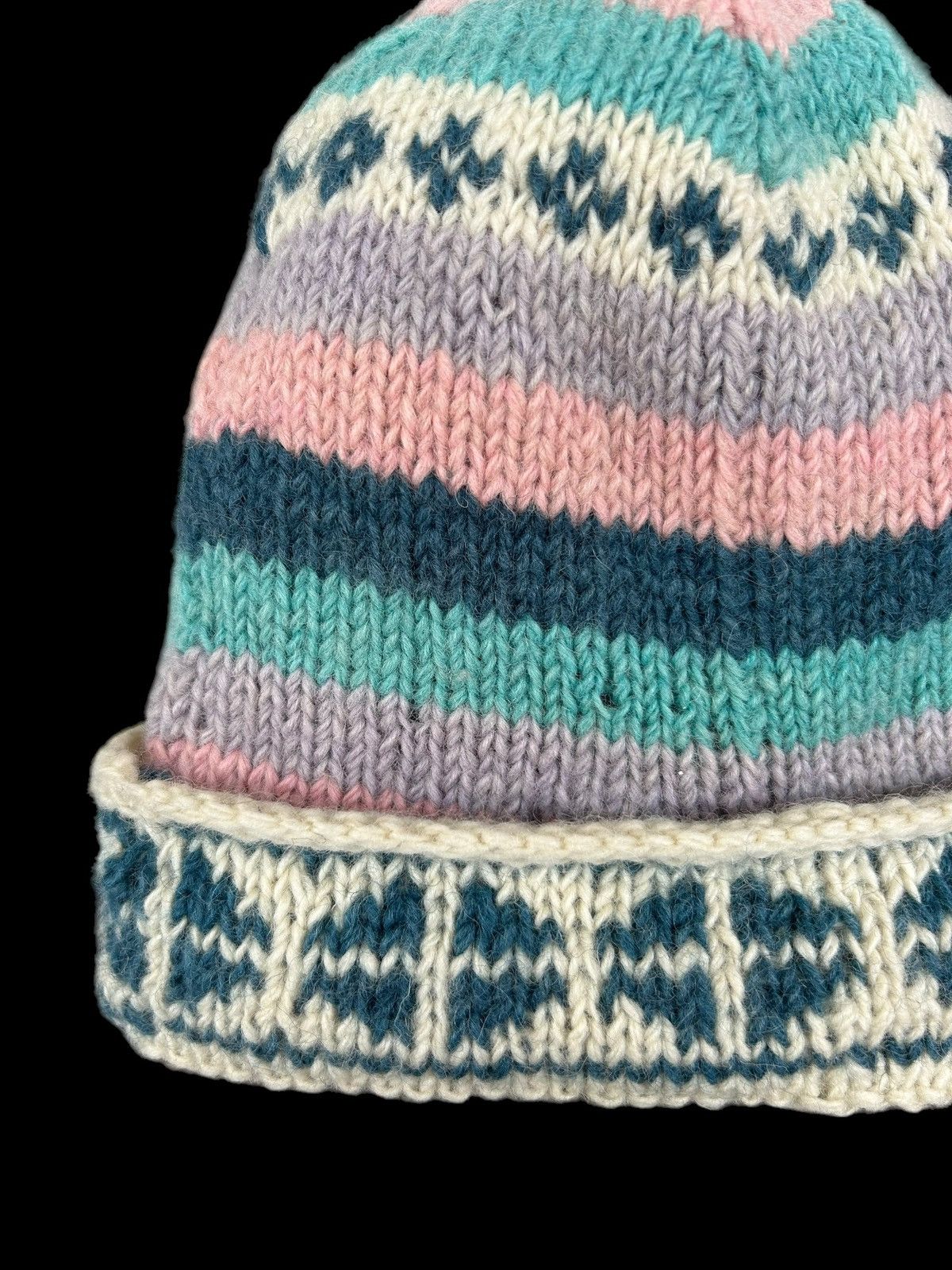 Japanese Brand × Kapital × Vintage Crochet Knitted Handmade hairy Beanie Hats Size ONE SIZE - 4 Thumbnail