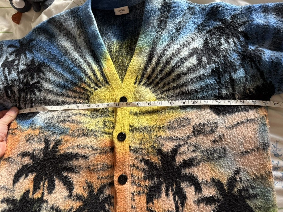 Celine $2.3k SS23 Celine 1 of 1 sample jaquard sunset cardigan Hedi Size US M / EU 48-50 / 2 - 5 Thumbnail