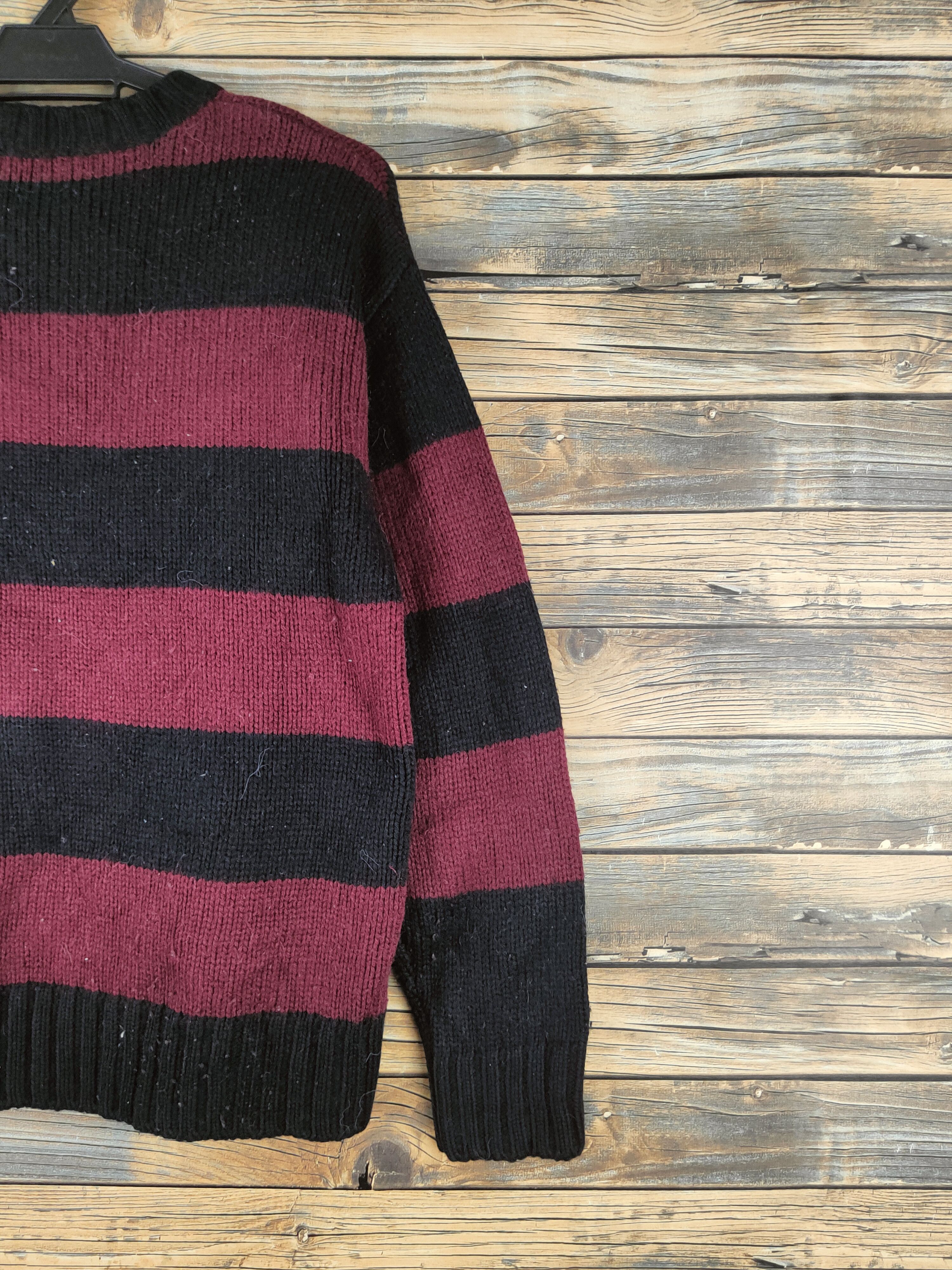 GU DL GU Black Maroon Knitwear Sweatshirts #46-565 Size US M / EU 48-50 / 2 - 9 Thumbnail