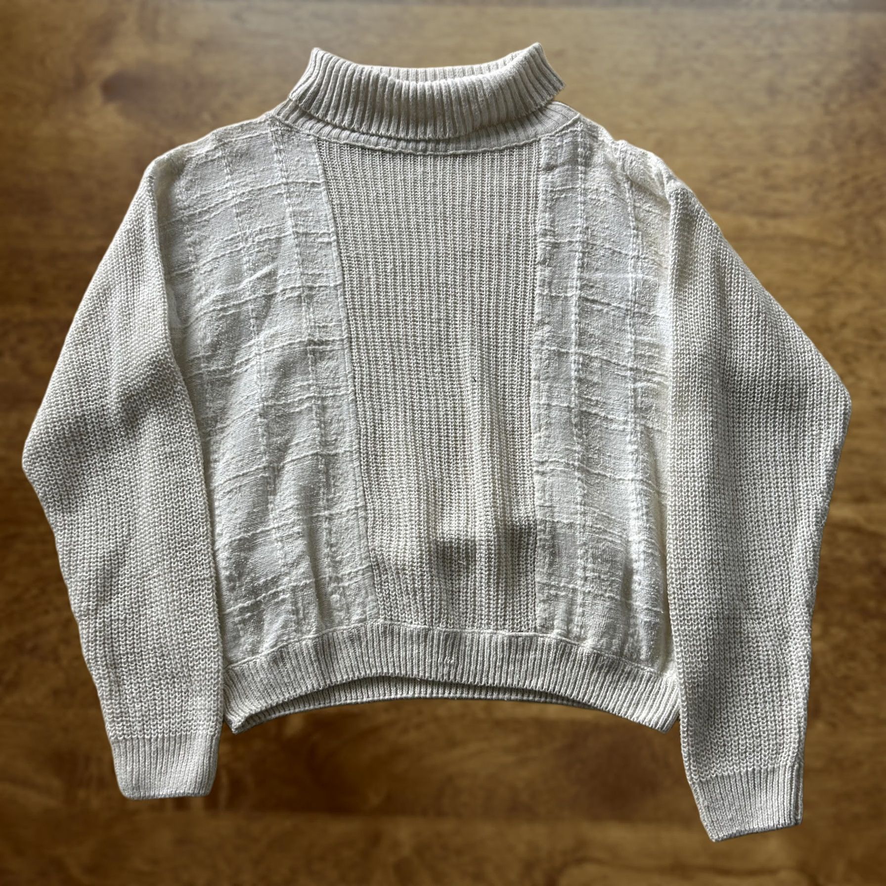 Vintage VINTAGE Tony Lambert Sweater Womens Medium White Turtleneck Knit Pullover Size M / US 6-8 / IT 42-44 - 1 Thumbnail