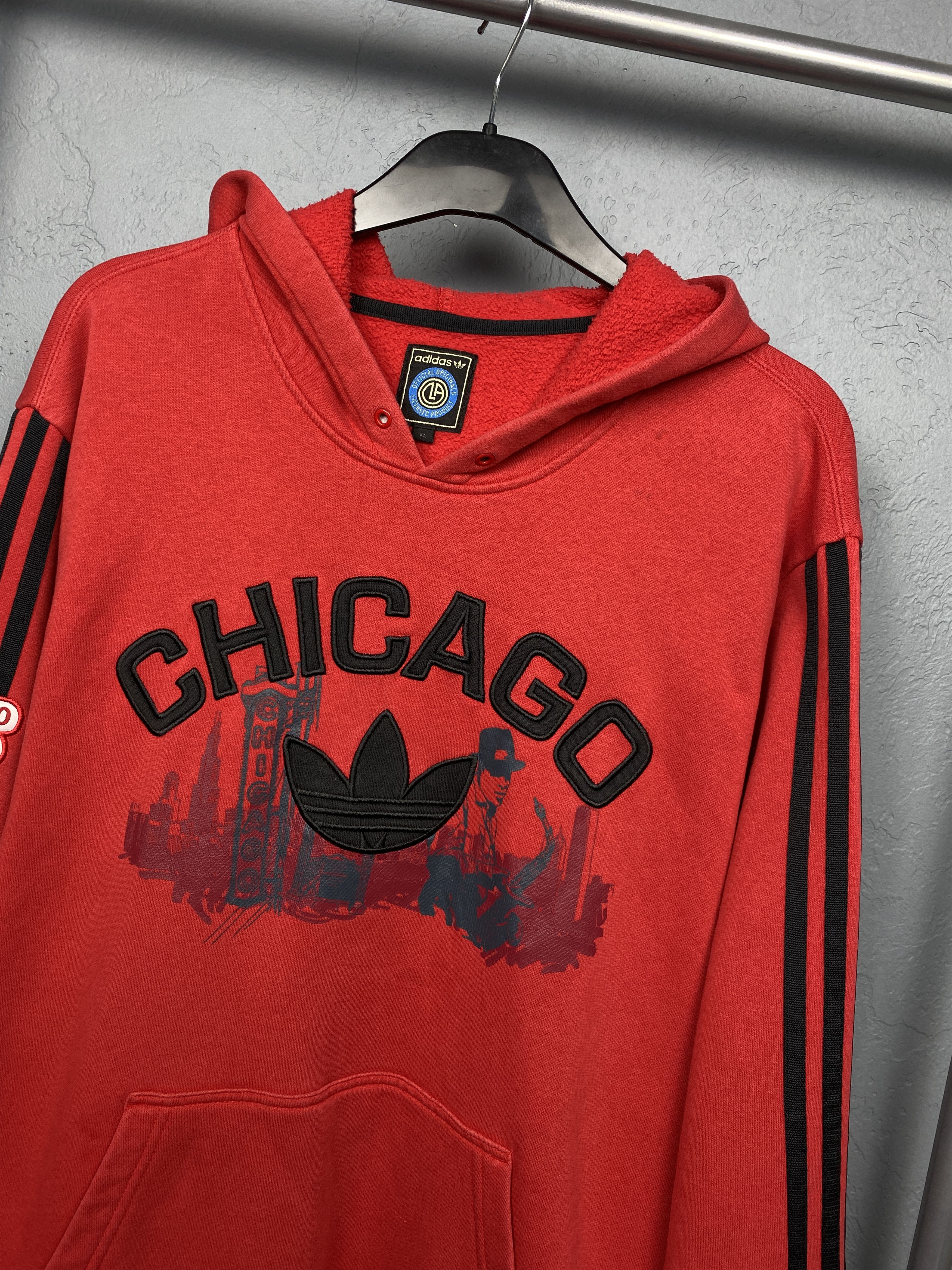 Adidas × NBA NBA Adidas Chicago Bulls Vintage Mens Hoodie Size US XL / EU 56 / 4 - 2 Thumbnail