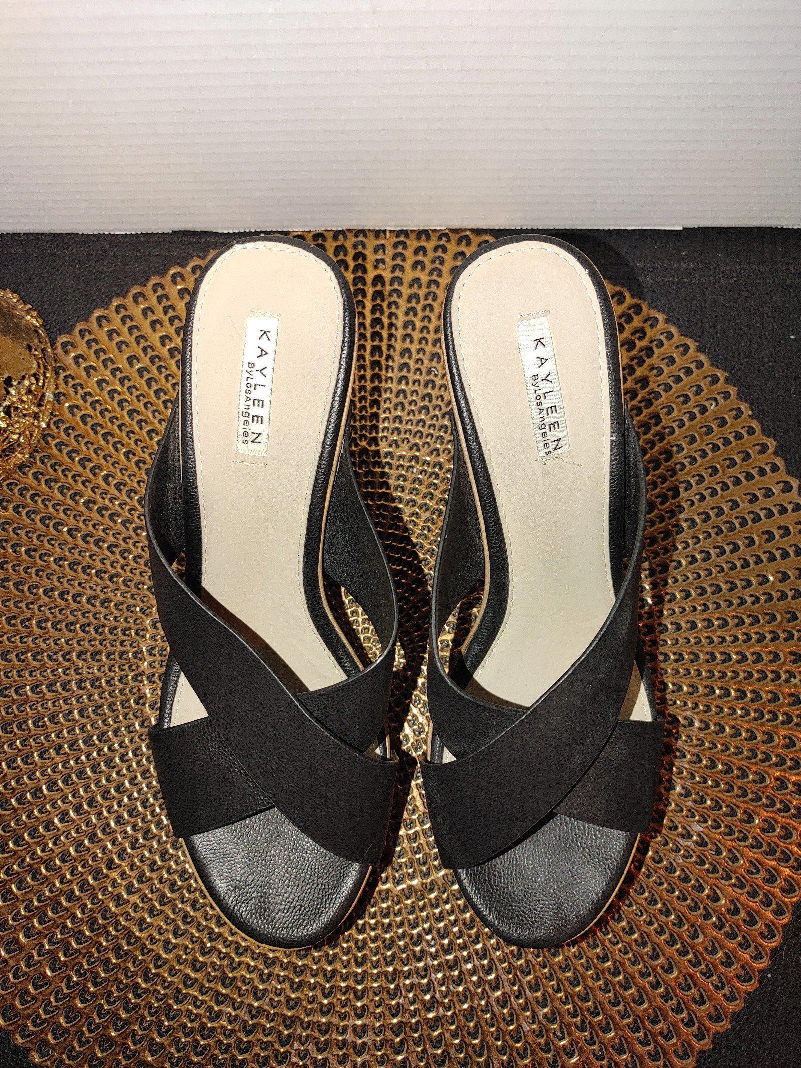 Designer Kayleen by Los Angeles Criss Cross Wedge Size 8.5 Size US 8.5 / IT 38.5 - 3 Thumbnail