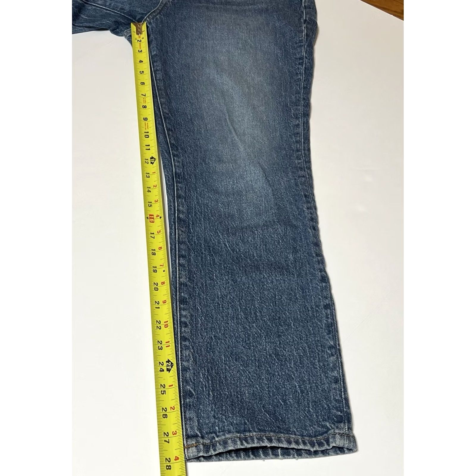 Madewell Madewell The Perfect Vintage Jeans Womens 31 34x28 Blue Denim High Rise Straight Pockets Logo Button Regular Size 24" / US 00 / IT 34 - 5 Thumbnail