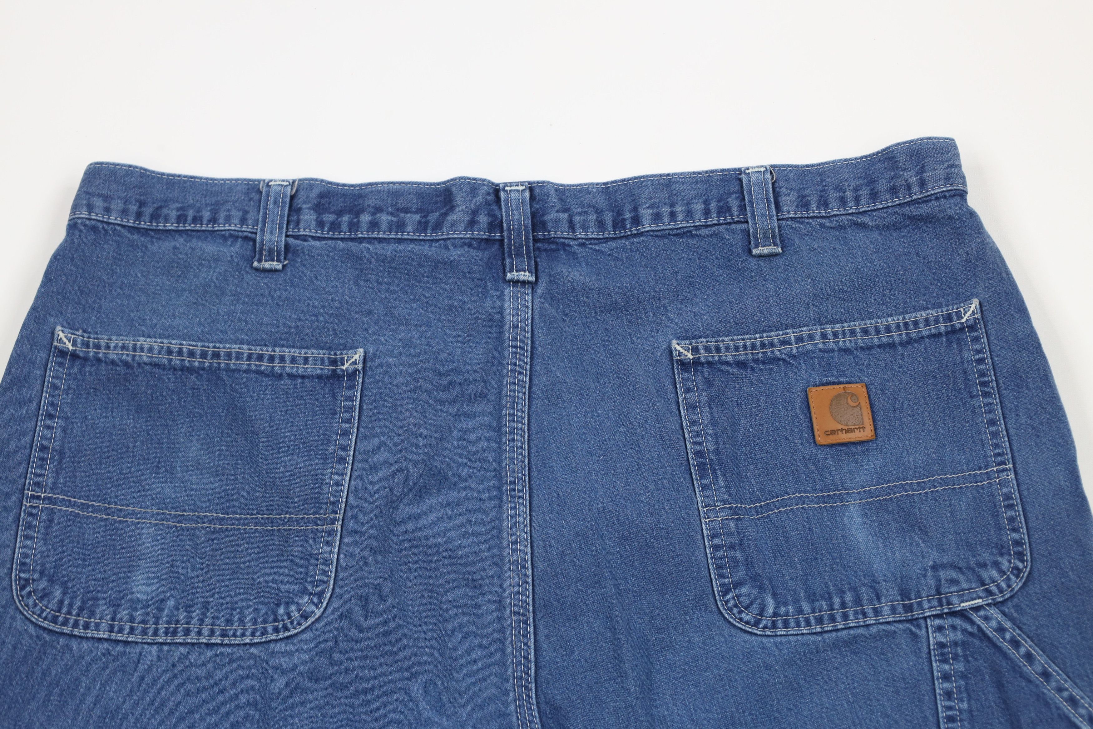 Carhartt × Vintage Vintage Carhartt Spell Out Wide Leg Dungaree Denim Jeans Size US 40 / EU 56 - 11 Thumbnail