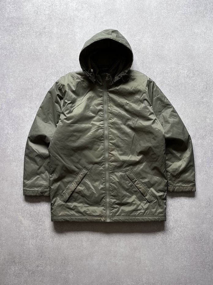 Nike Vintage Nike Swoosh Winter Puffer Jacket Y2K L Size US L / EU 52-54 / 3 - 3 Thumbnail