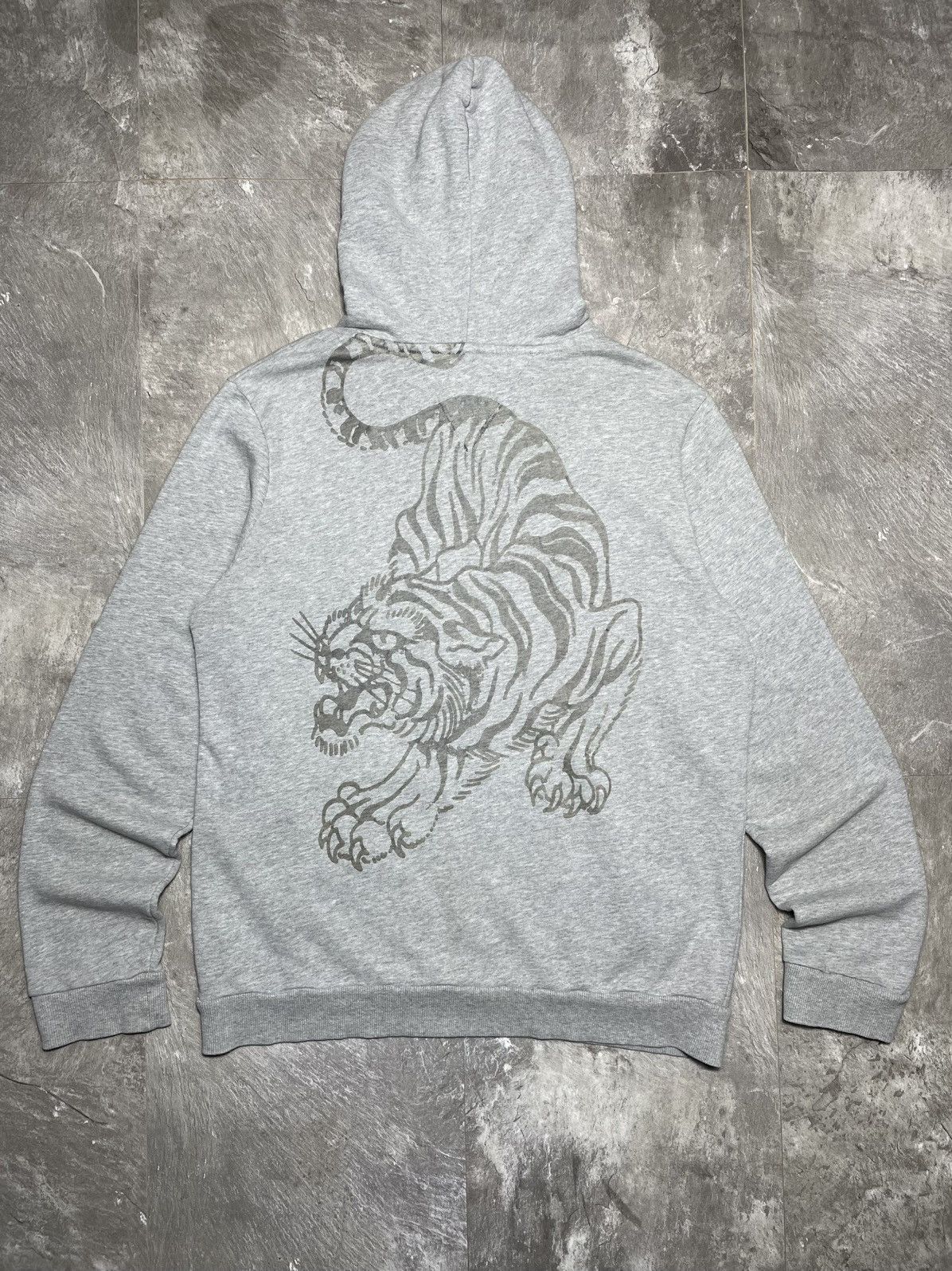 Ed Hardy Ed Hardy Grey Big Logo lion Christian Audigier Full Zip Size US XL / EU 56 / 4 - 1 Thumbnail