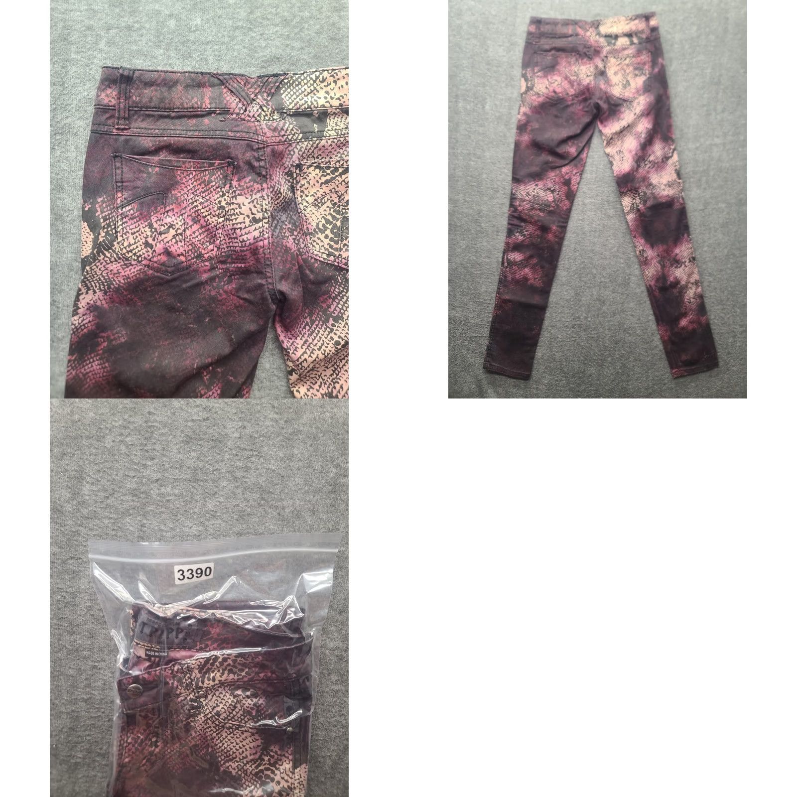 Tripp NYC TRIPP NYC Pants Womens 26x32 Skinny Leg Gothic Punk Rock Grunge Multiple Color twill Button Zip Casual Size 25" / US 0 / IT 36 - 9 Thumbnail