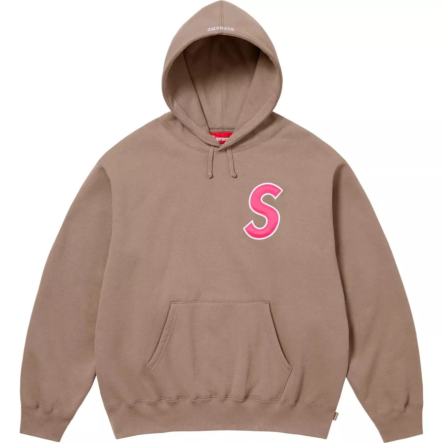 Supreme Supreme SS25 S Logo Hooded Sweatshirt Dusty Brown Size Small Size US S / EU 44-46 / 1 - 6 Thumbnail