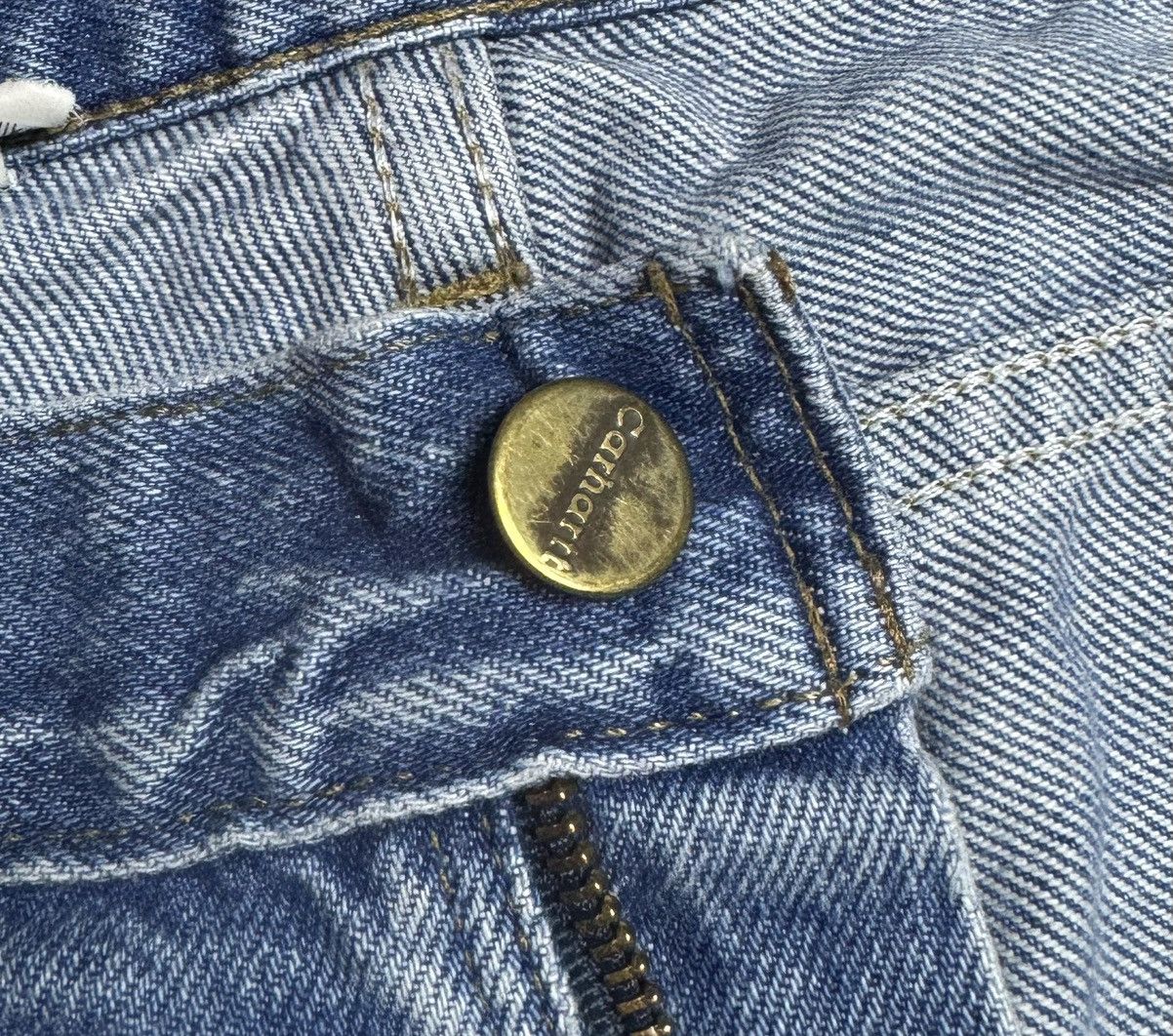 Carhartt 1990s Carhartt B 18 DST Vintage Straight Denim Jeans Size US 36 / EU 52 - 14 Thumbnail
