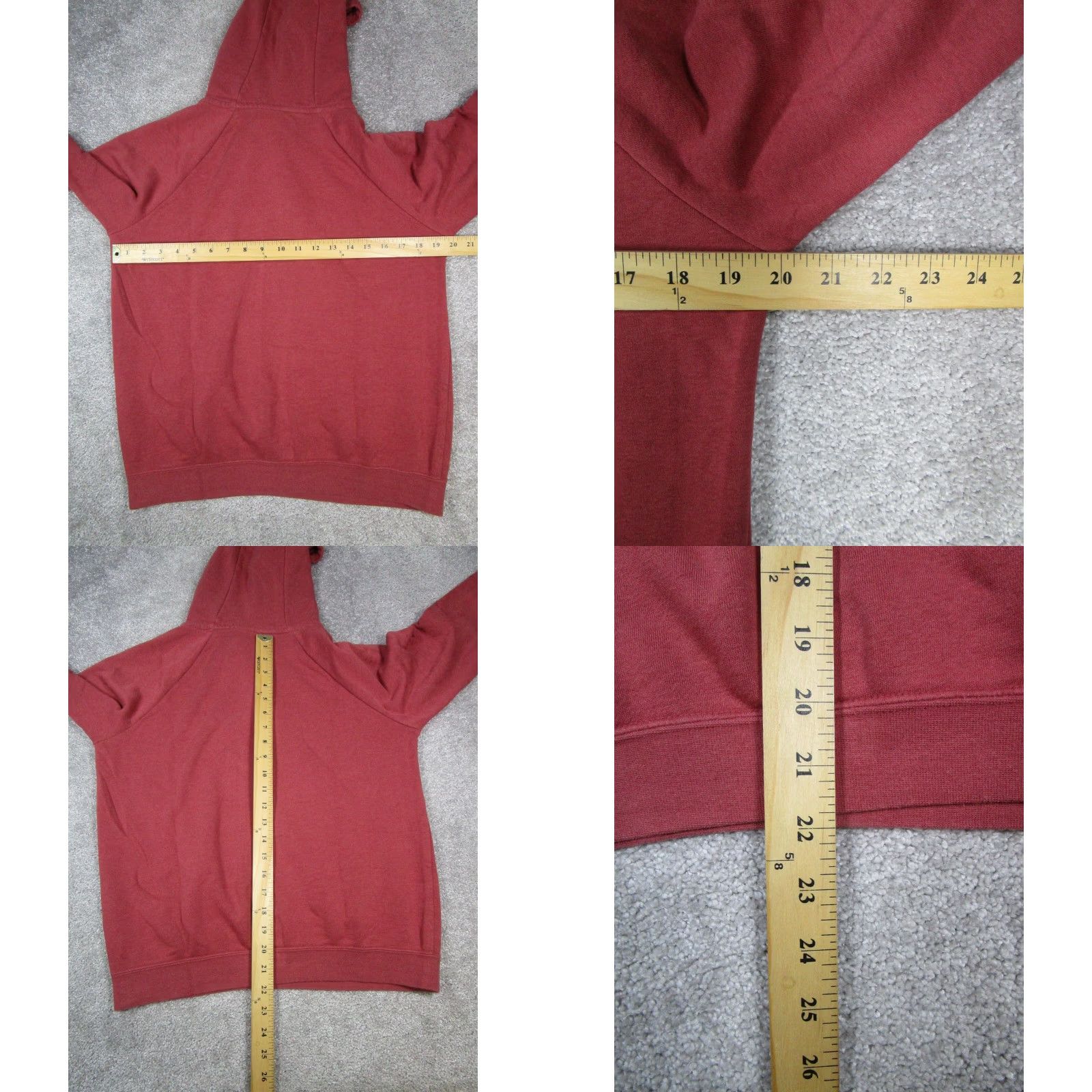 Nike Nike Hoodie Mens Small Red Cotton Blend Pullover Size US S / EU 44-46 / 1 - 8 Thumbnail