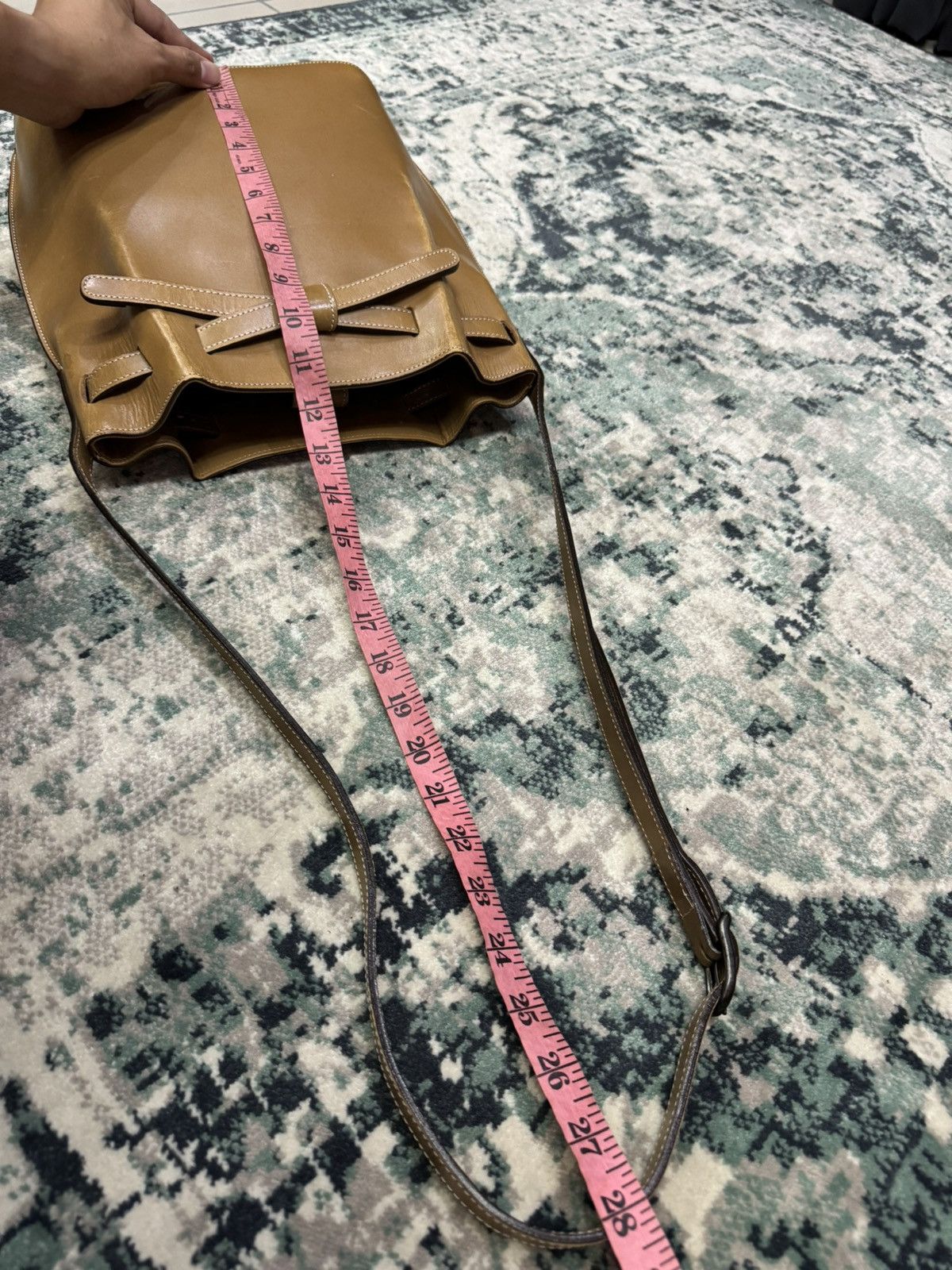 Issey Miyake × Vintage VTG ISSEY MIYAKE DESIGN LEATHER SHOULDER BAG Size ONE SIZE - 6 Thumbnail