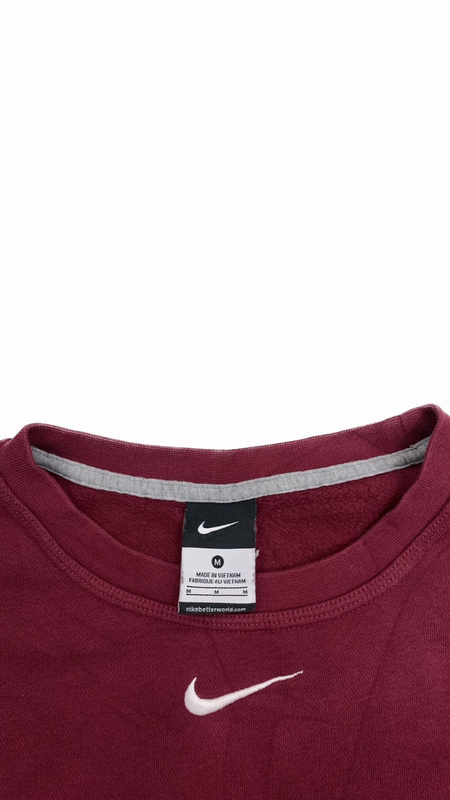 Nike × Vintage Nike Center Swoosh Logo Sweatshirt 👕 Size US M / EU 48-50 / 2 - 5 Thumbnail