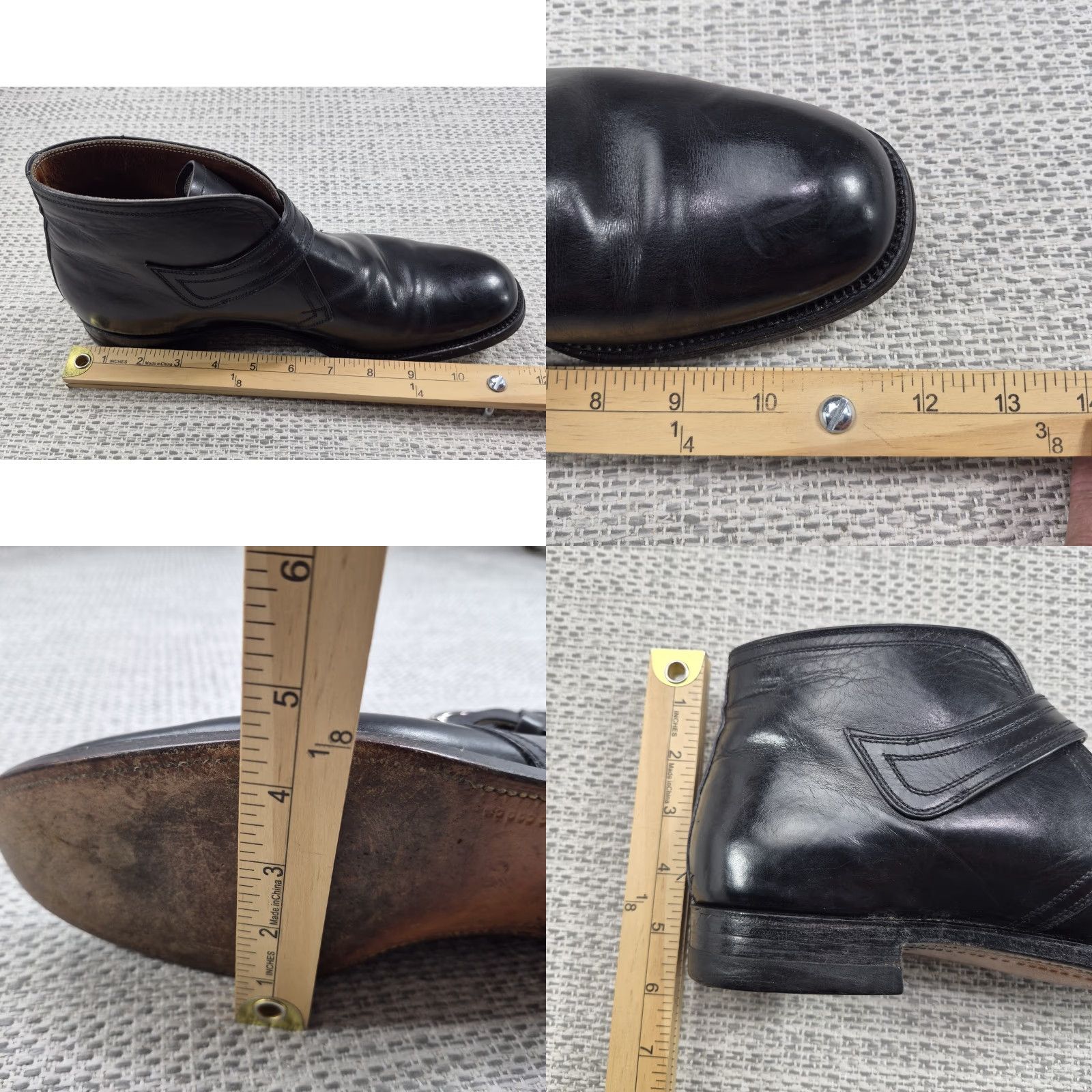 Vintage VINTAGE LeeKee Kowloon Ankle Buckle Boots Mens Sz 11 Leather Black Boots Mens Size 11 Leather Hong Kong Retro Logo Buckle Dress Boots Size US 11 / EU 44 - 10 Thumbnail
