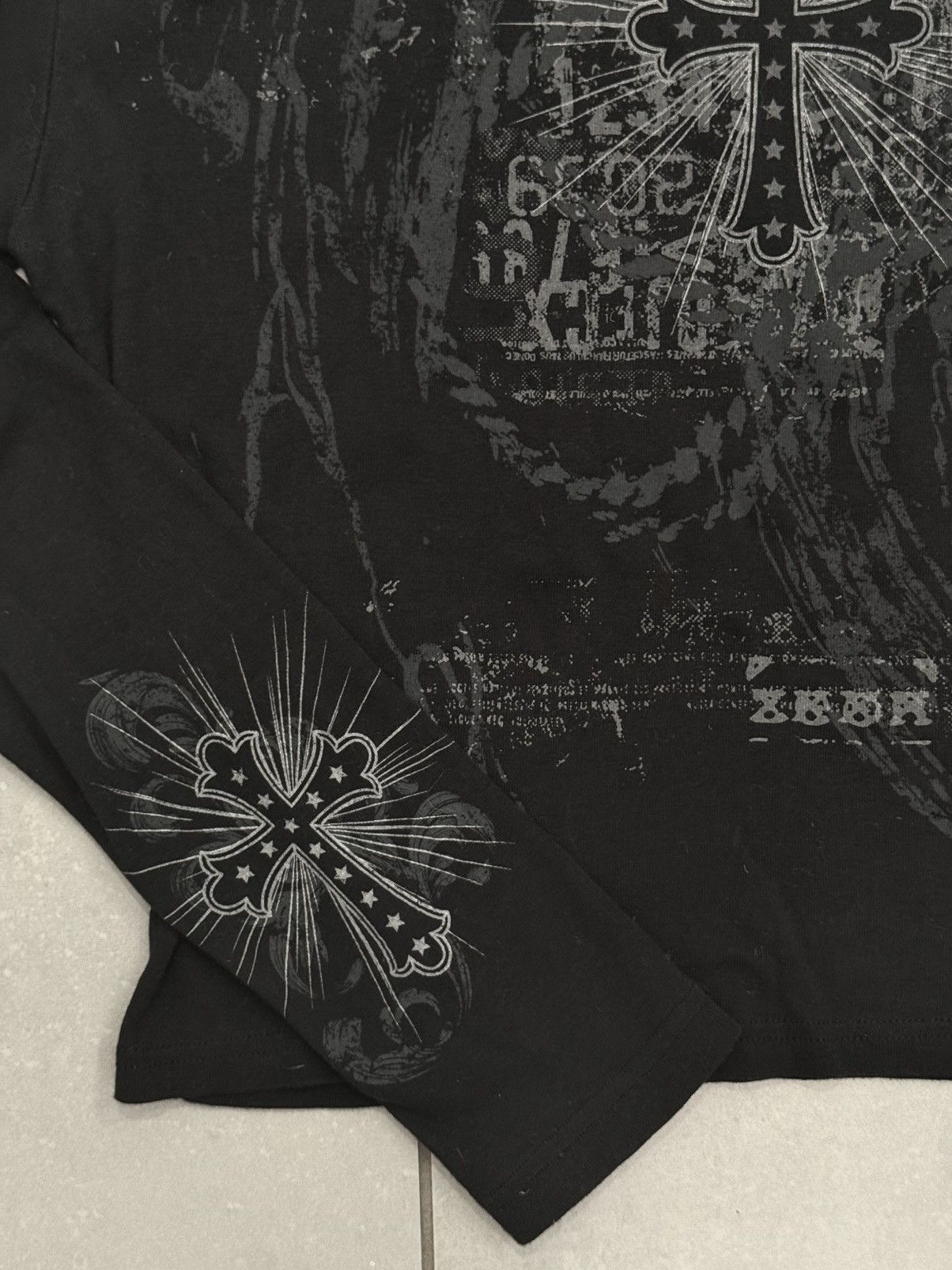 Minga London Cross Me Black Graphic Top Size M / US 6-8 / IT 42-44 - 6 Thumbnail