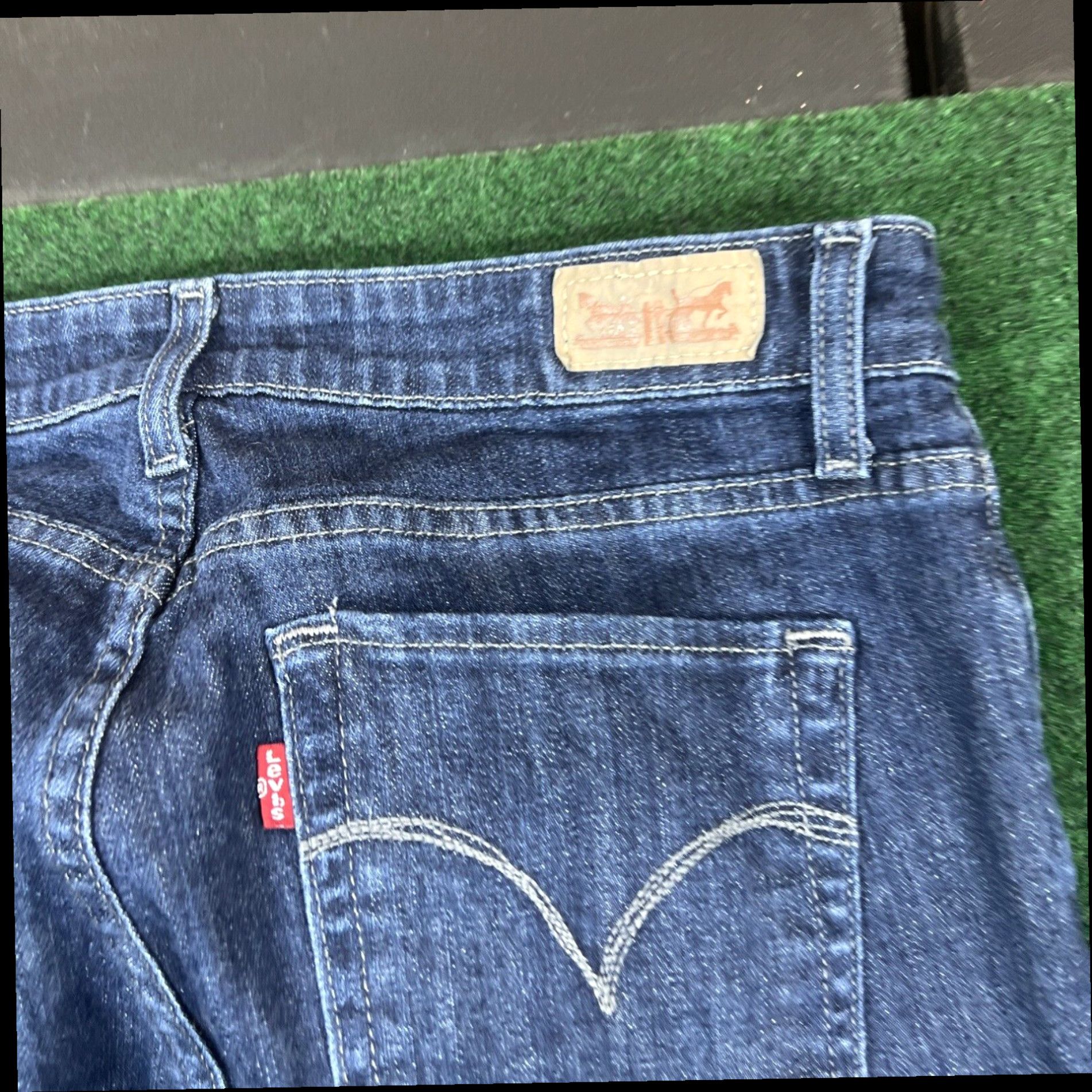 Levi's Levis Jeans Womens Blue Mid Rise Skinny Medium Wash Denim 32x30 Size 24" / US 00 / IT 34 - 3 Thumbnail