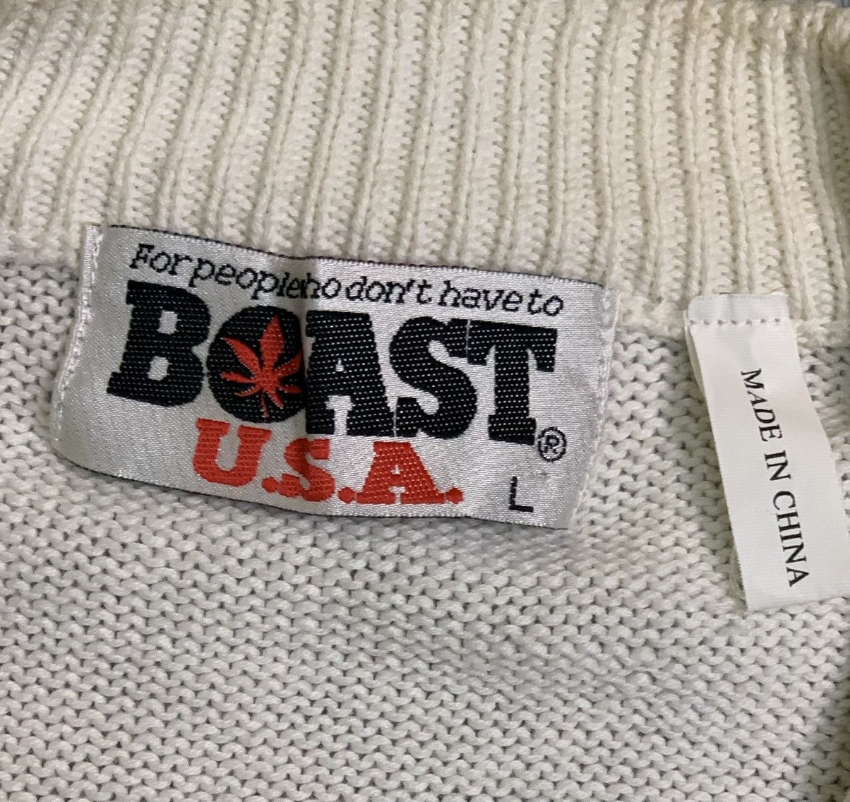Boast Rare Design Vintage Boast U.S.A. V-Neck Knitwear Sweater Size L / US 10 / IT 46 - 4 Thumbnail