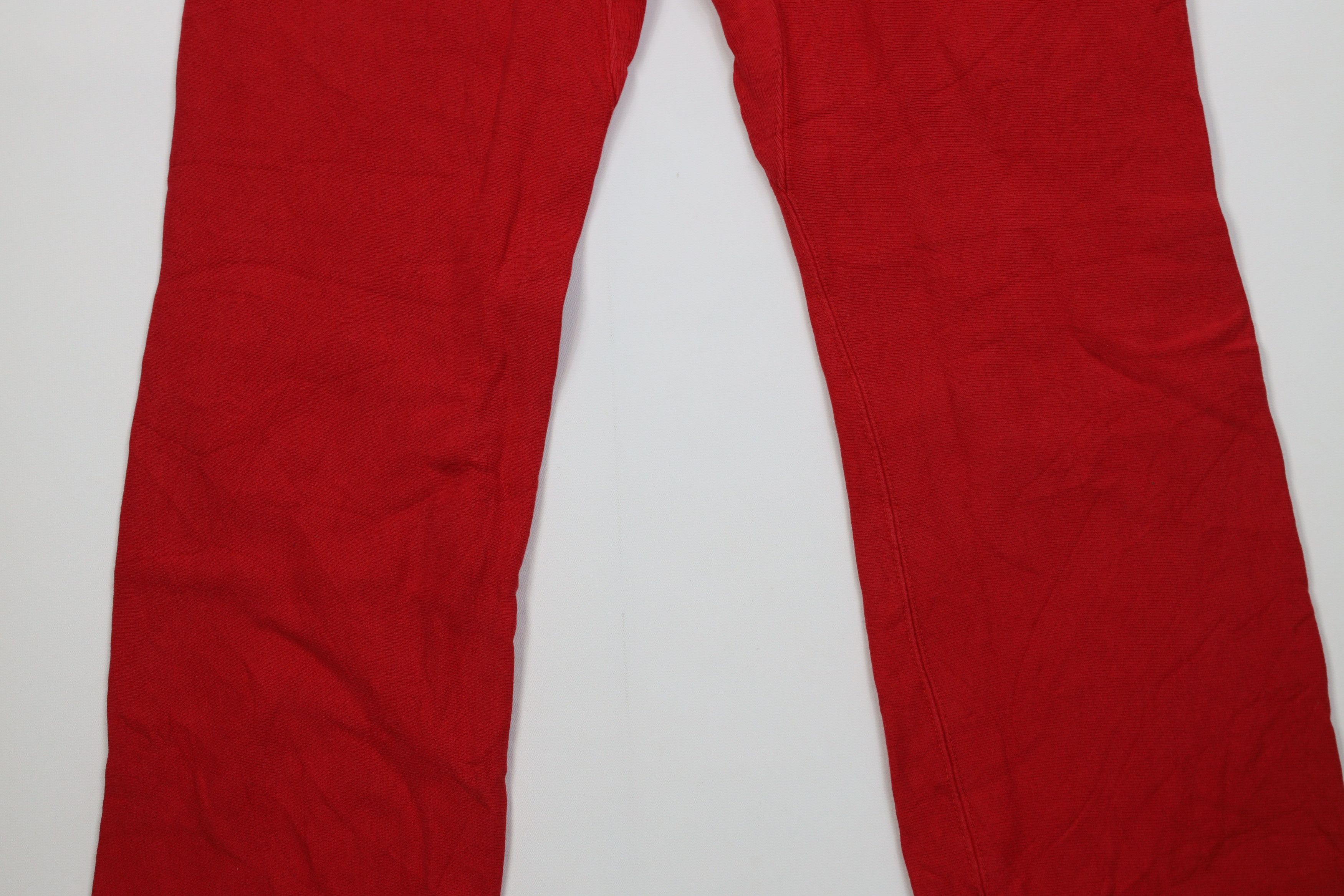 Champion Vintage 90s Champion Reverse Weave Gusset Sweatpants Red USA Size US 34 / EU 50 - 12 Thumbnail