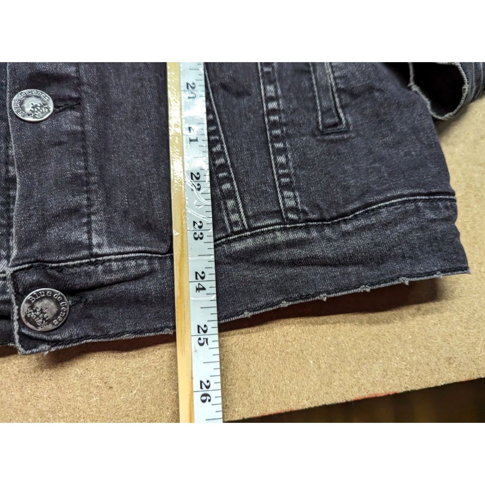 Vintage Blue de Genes Progretto Heritage Mens Denim Black Jacket L Size US L / EU 52-54 / 3 - 6 Thumbnail