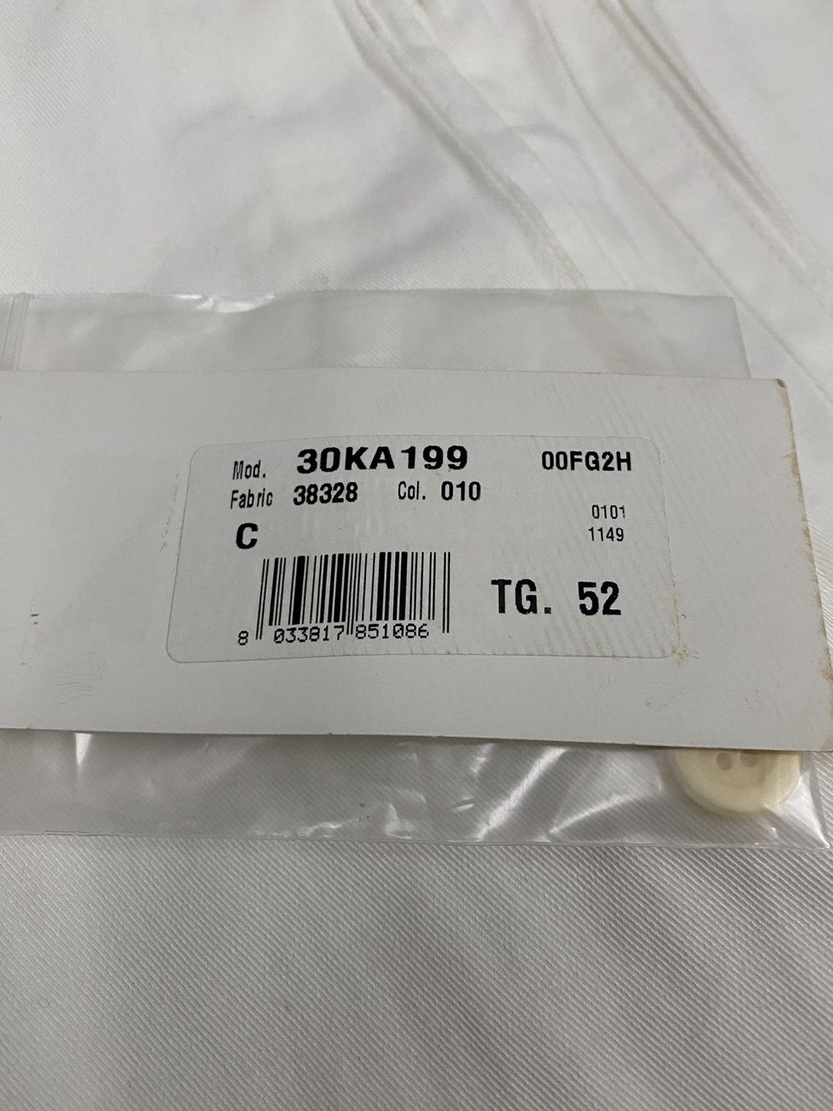 Maison Margiela Maison Margiela 🇮🇹 White Triple Pleated Seam Trouser 52 NEW Size US 36 / EU 52 - 19 Thumbnail