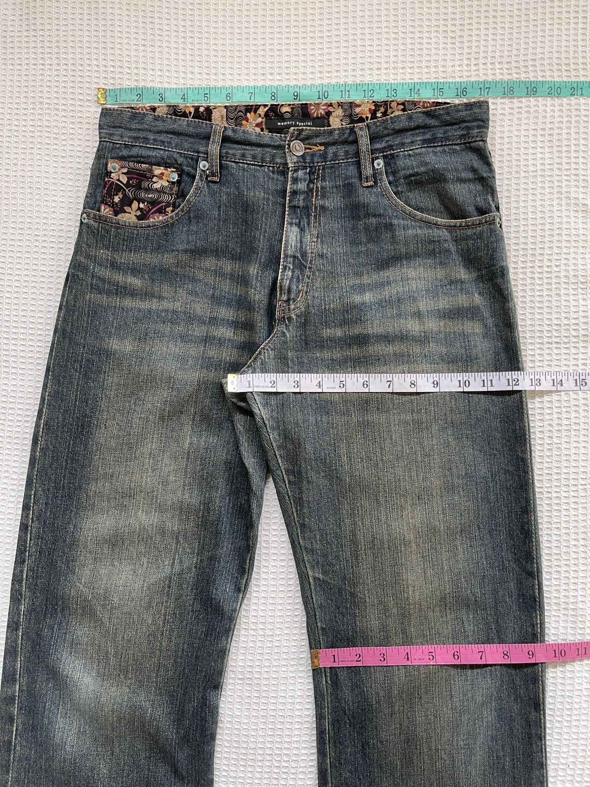 Karakuri Tamashii Rare🔥Japanese Memory Special Embroidery Sukajan Jeans Size US 34 / EU 50 - 14 Thumbnail
