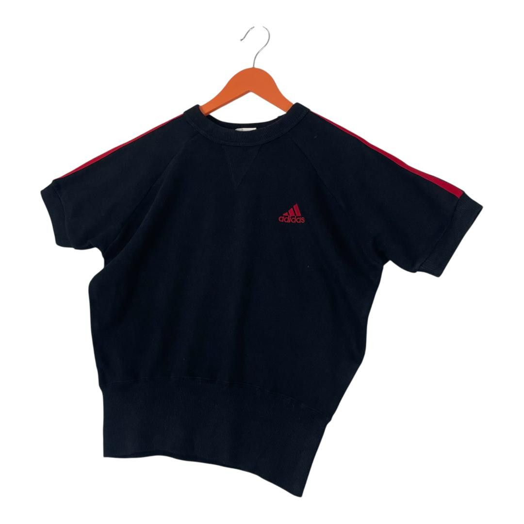 Adidas Vintage Adidas Embroided Logo Short Sleeve Sweatshirt Size US M / EU 48-50 / 2 - 2 Thumbnail