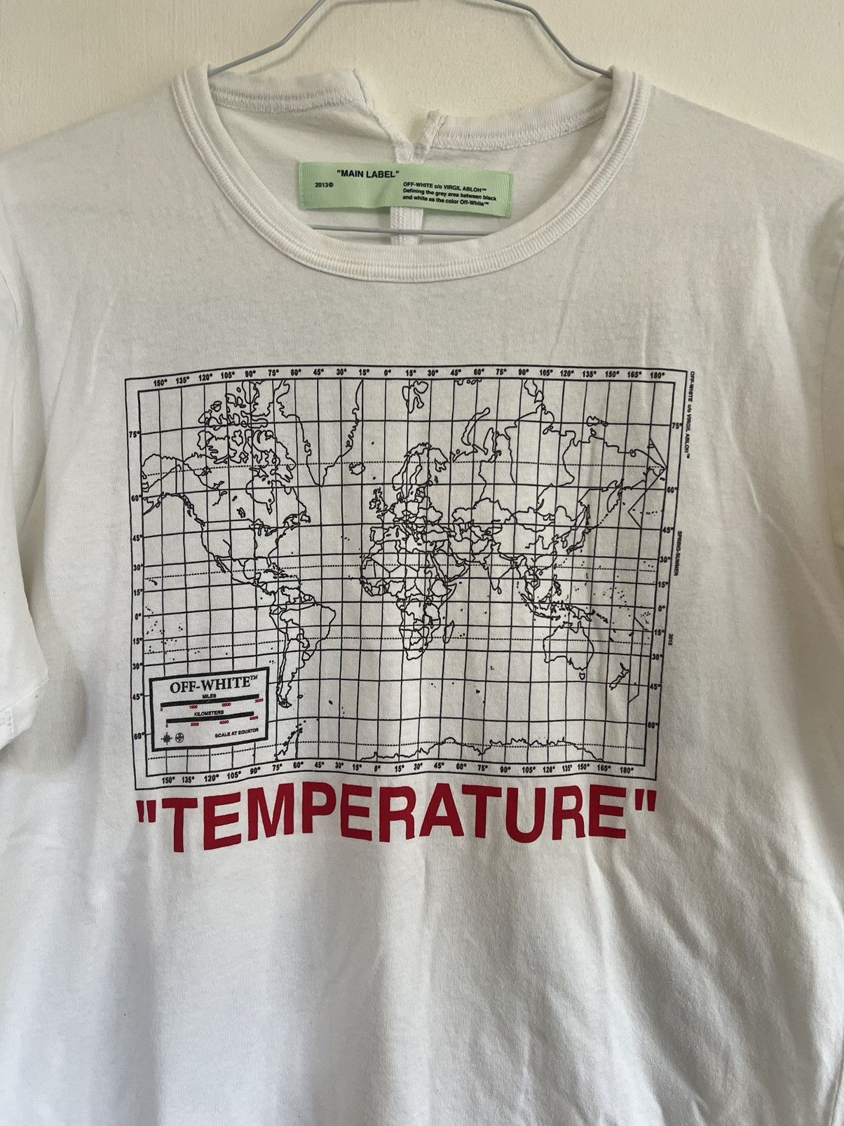Off-White × Virgil Abloh Off white temperature Map TEE Size US M / EU 48-50 / 2 - 4 Thumbnail