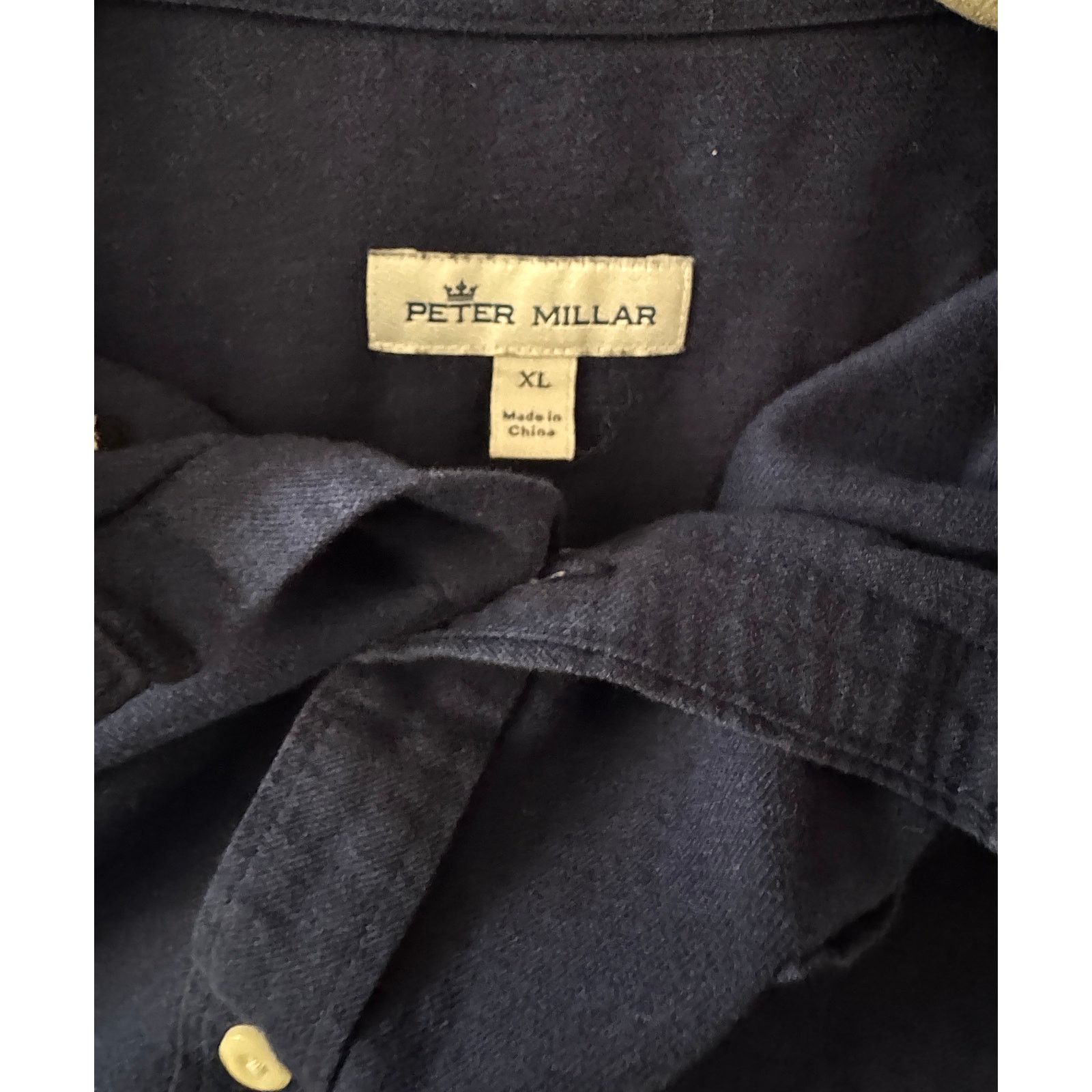 Peter Millar Peter Millar Men's Navy Seaward Cotton Sport Shirt Size US XL / EU 56 / 4 - 3 Thumbnail