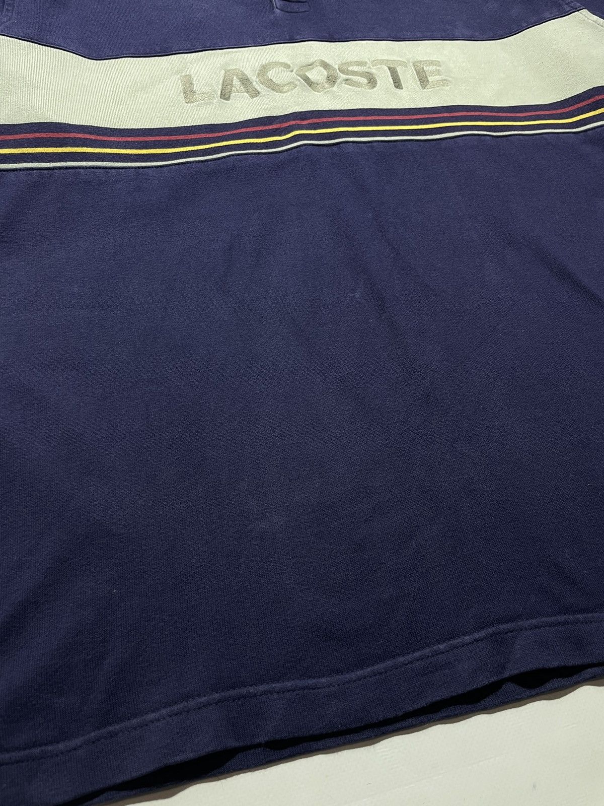 Lacoste Vintage Lacoste Big Logo Polo Longsleeve Size US XL / EU 56 / 4 - 9 Thumbnail