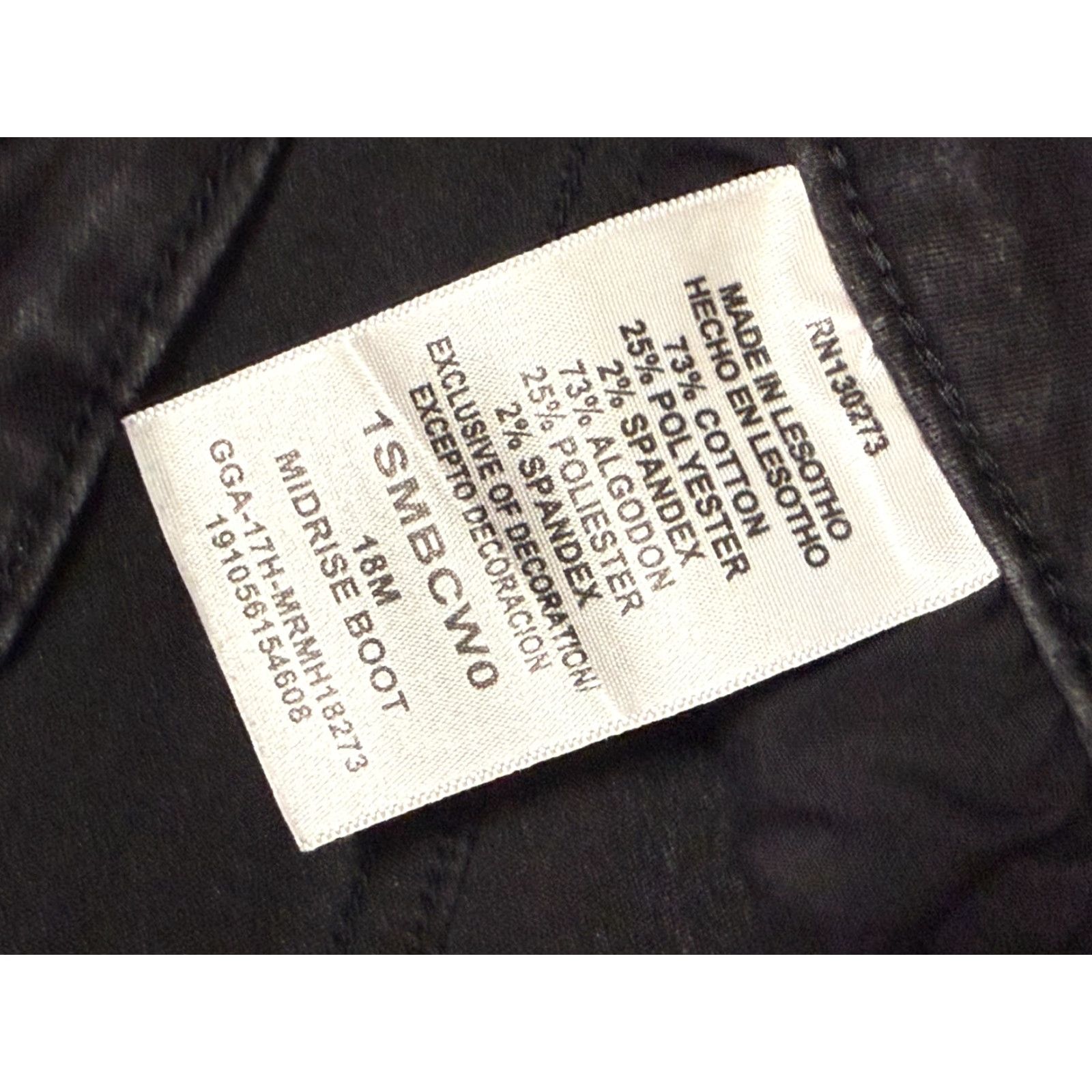 Lee Riders by Lee Jeans Women's Size 18M Black Mid Rise Bootcut 41" Length Denim Jeans Regular 5-Pocket Size 25" / US 0 / IT 36 - 5 Thumbnail