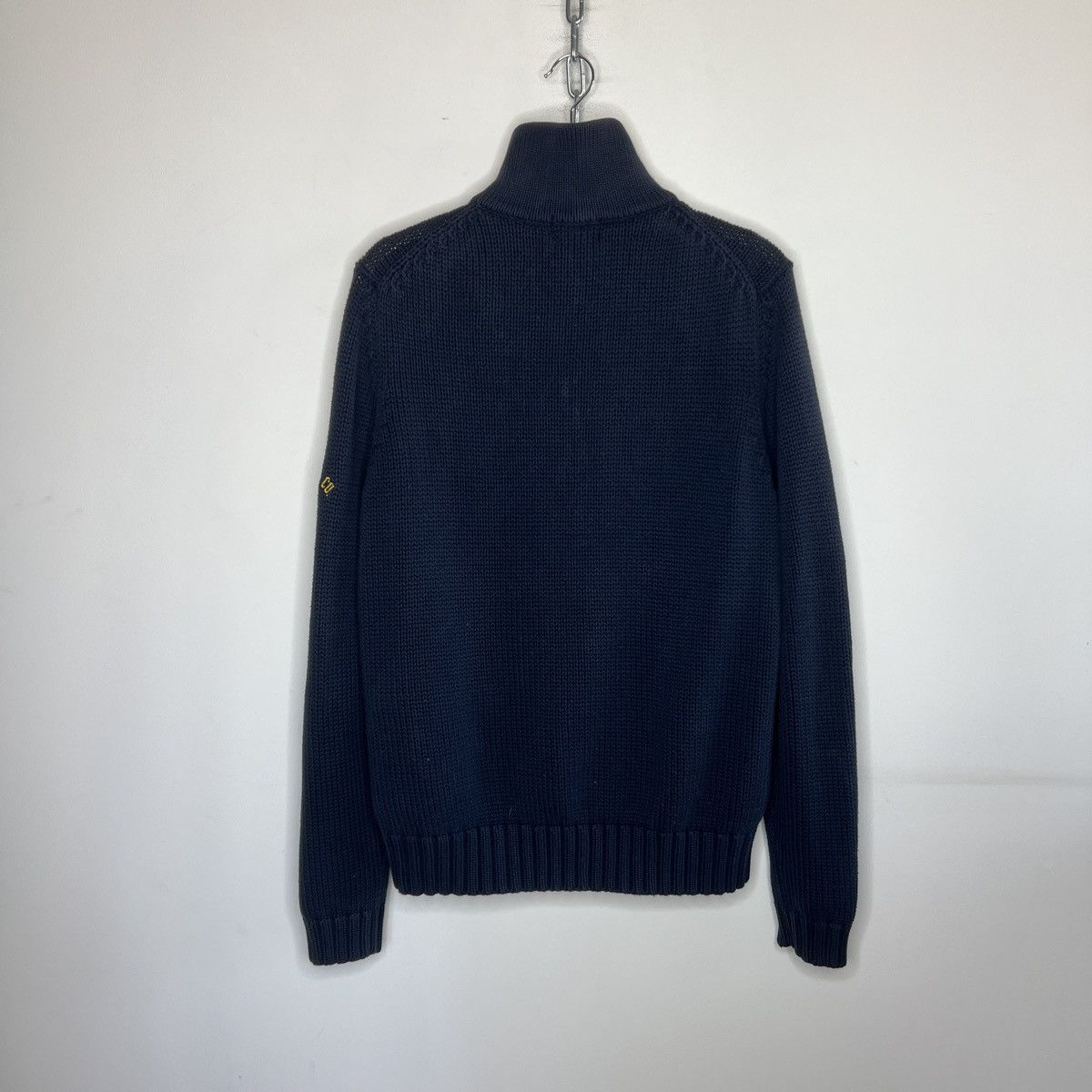 Polo Ralph Lauren × Ralph Lauren × Vintage Vintage Ralph Lauren Chunky Heavy Knit Jacket Zip Jumper Y2K Size US L / EU 52-54 / 3 - 9 Thumbnail