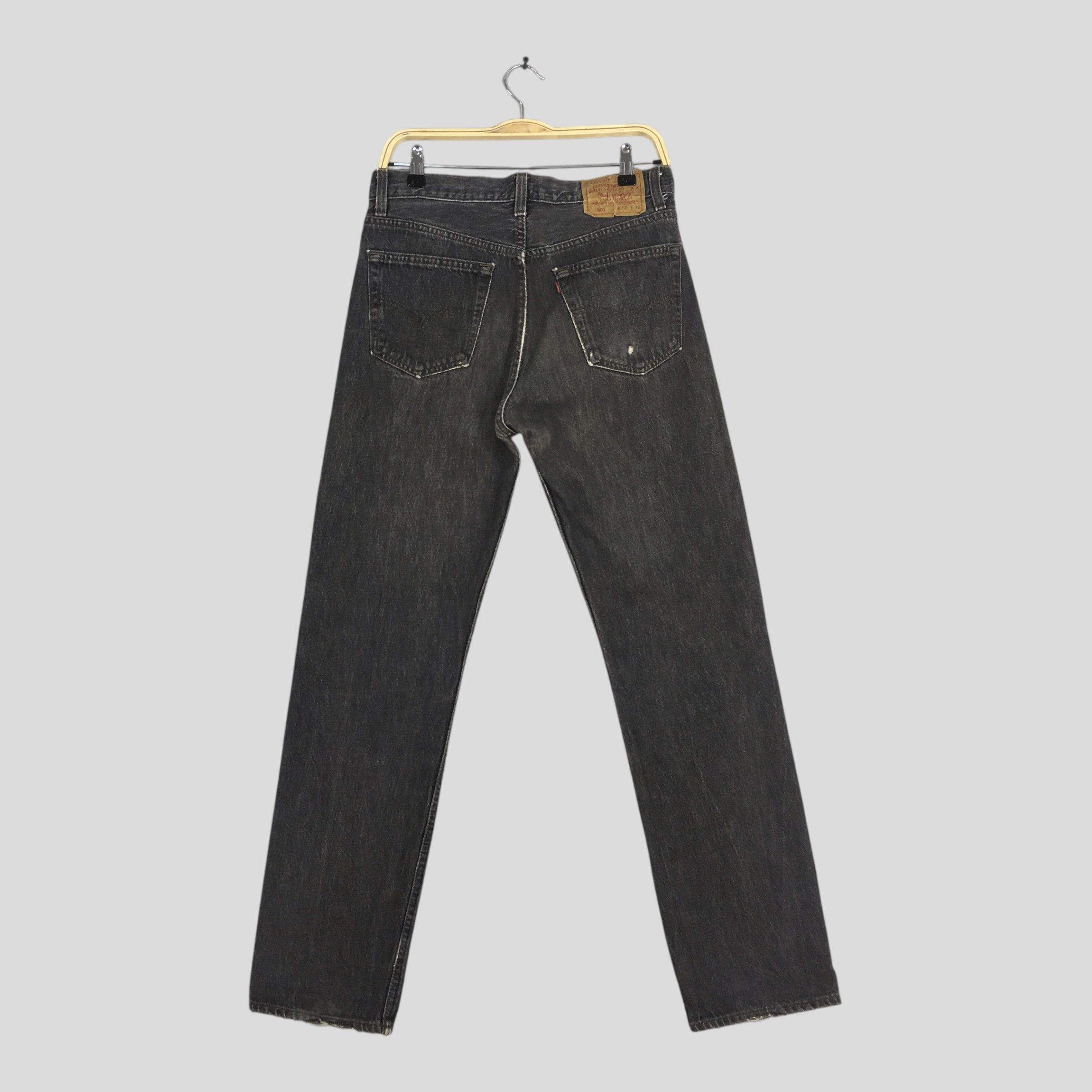 Levi's Size 29x30 Vintage 90s Levi's 501 Faded Black Jeans S277 Size US 29 - 7 Thumbnail