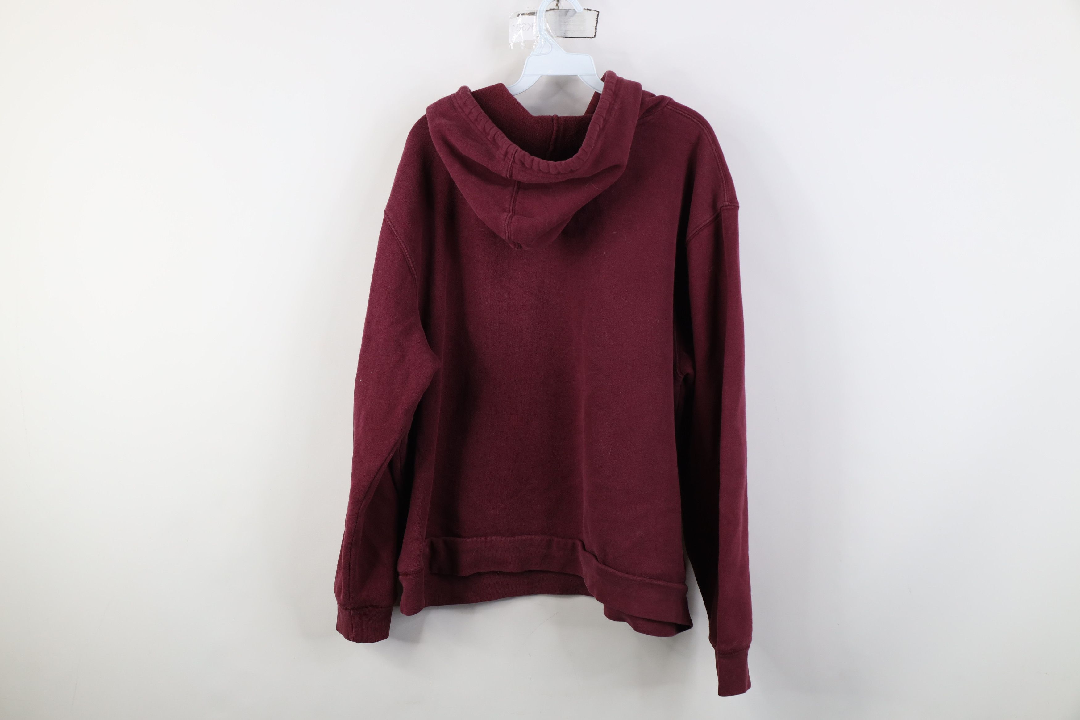 Aeropostale Vintage 90s Y2K Aeropostale Spell Athletics Hoodie Maroon Size US XL / EU 56 / 4 - 14 Thumbnail