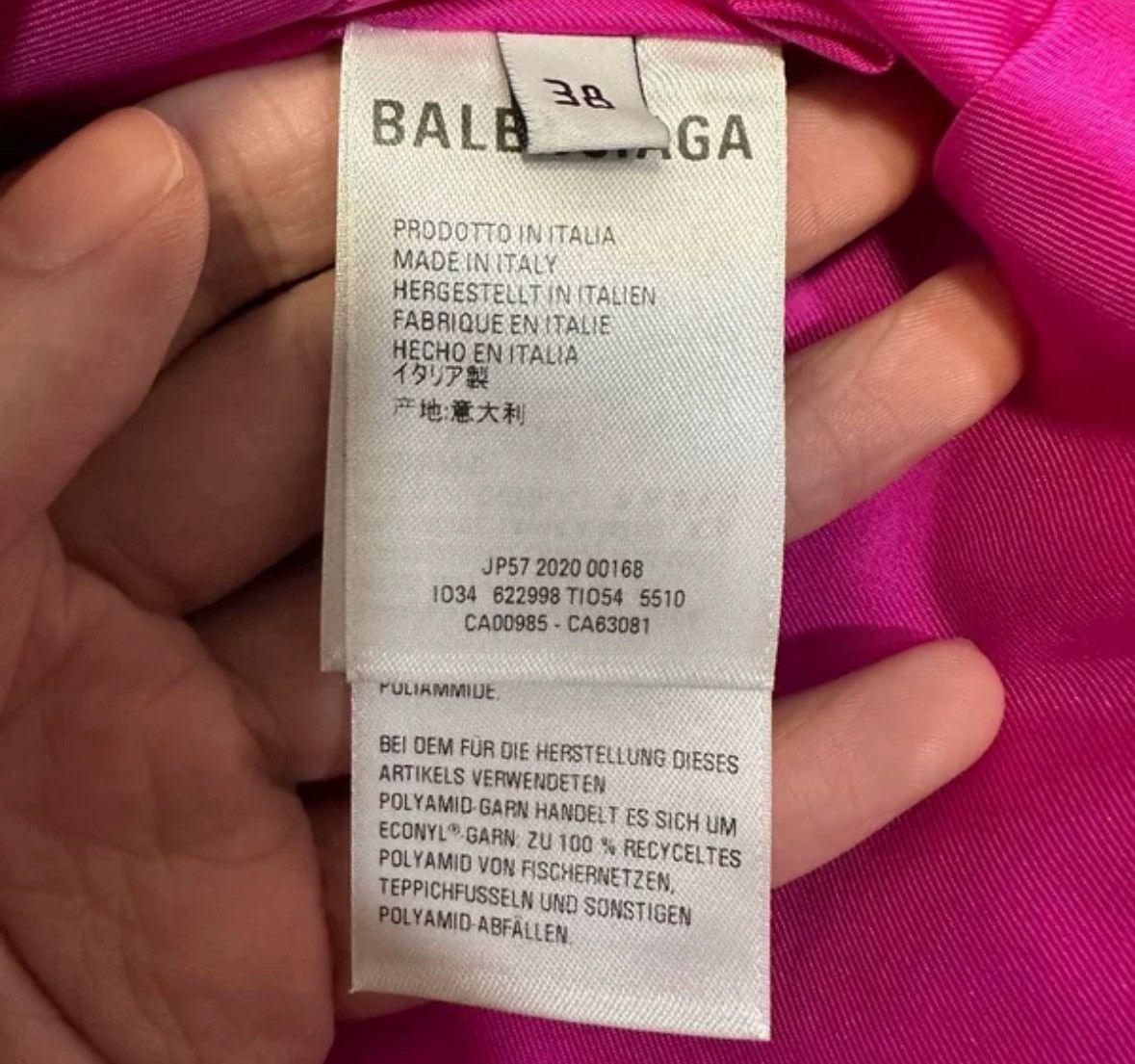 Balenciaga Balenciaga black and pink spliced assault suit2412-Nextarrow Size US S / EU 44-46 / 1 - 4 Thumbnail