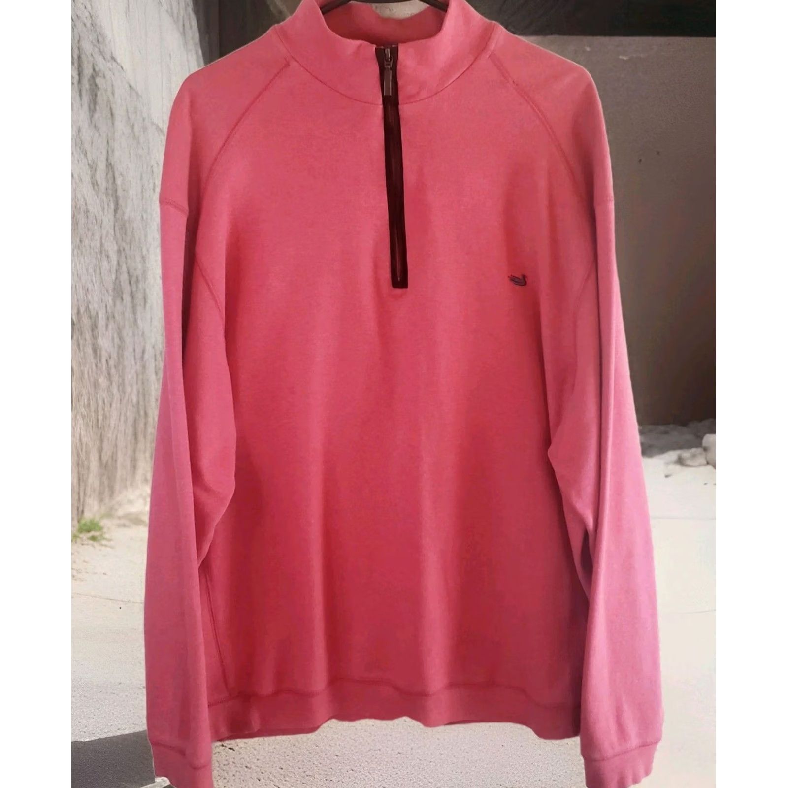 Pinko Southern Marsh Sweater Mens L Dark Pink 1/4 Zip Pullover Outdoor Golf Shirt Size US L / EU 52-54 / 3 - 2 Thumbnail