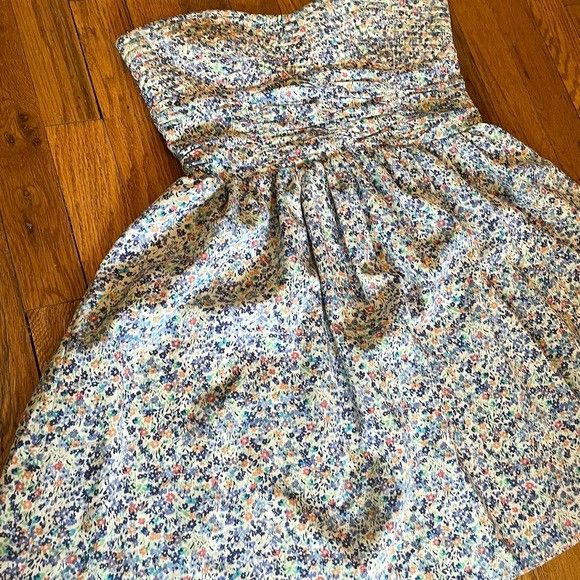 Other Dylan & Rose Floral Strapless Ribbed Sweetheart Dress Size L / US 10 / IT 46 - 2 Thumbnail