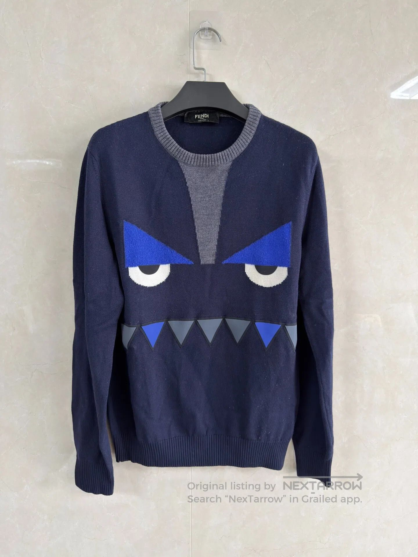 Fendi FENDI Little Monster Knit Sweater| Size US S / EU 44-46 / 1 - 1 Thumbnail