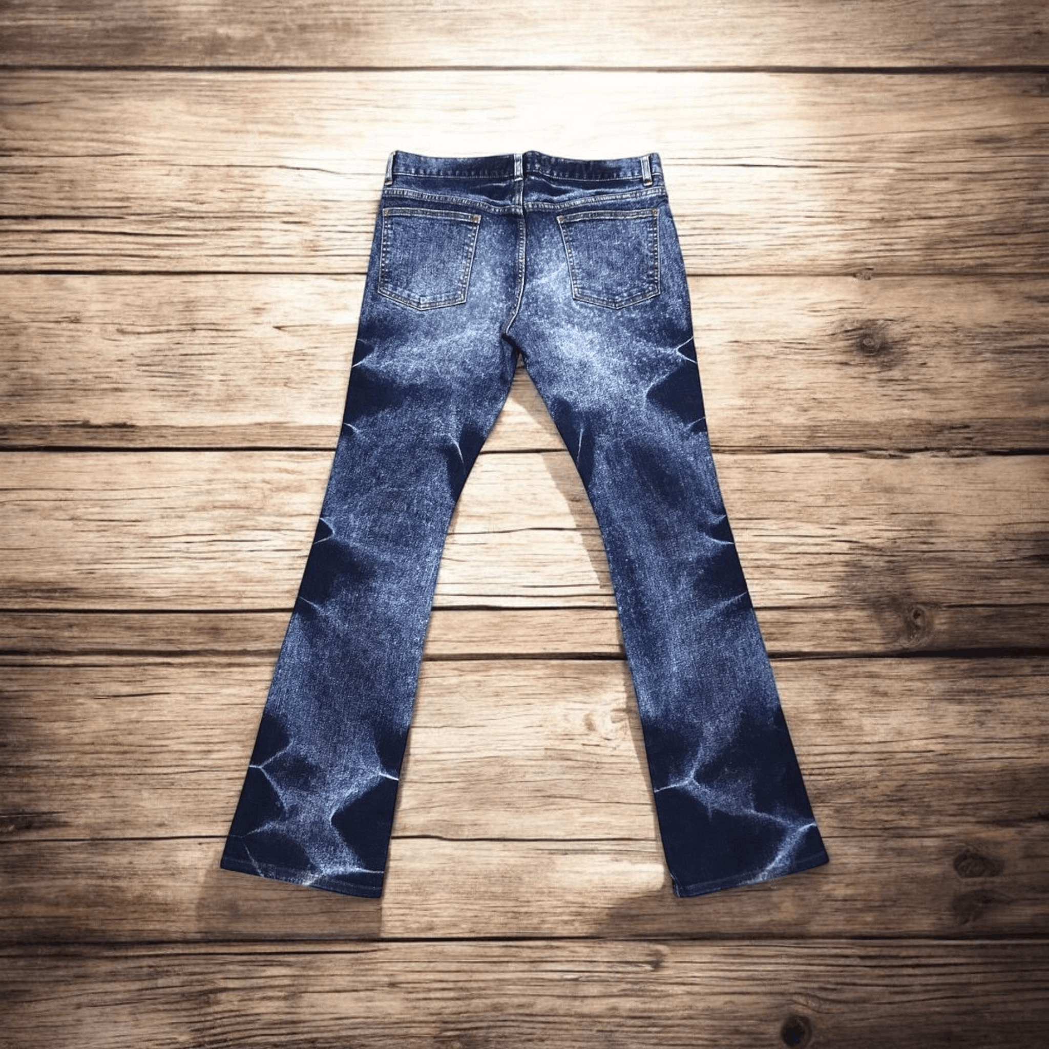 14th Addiction OG Flare Jeans Schlussel Bootcut Denim Size US 33 - 3 Thumbnail
