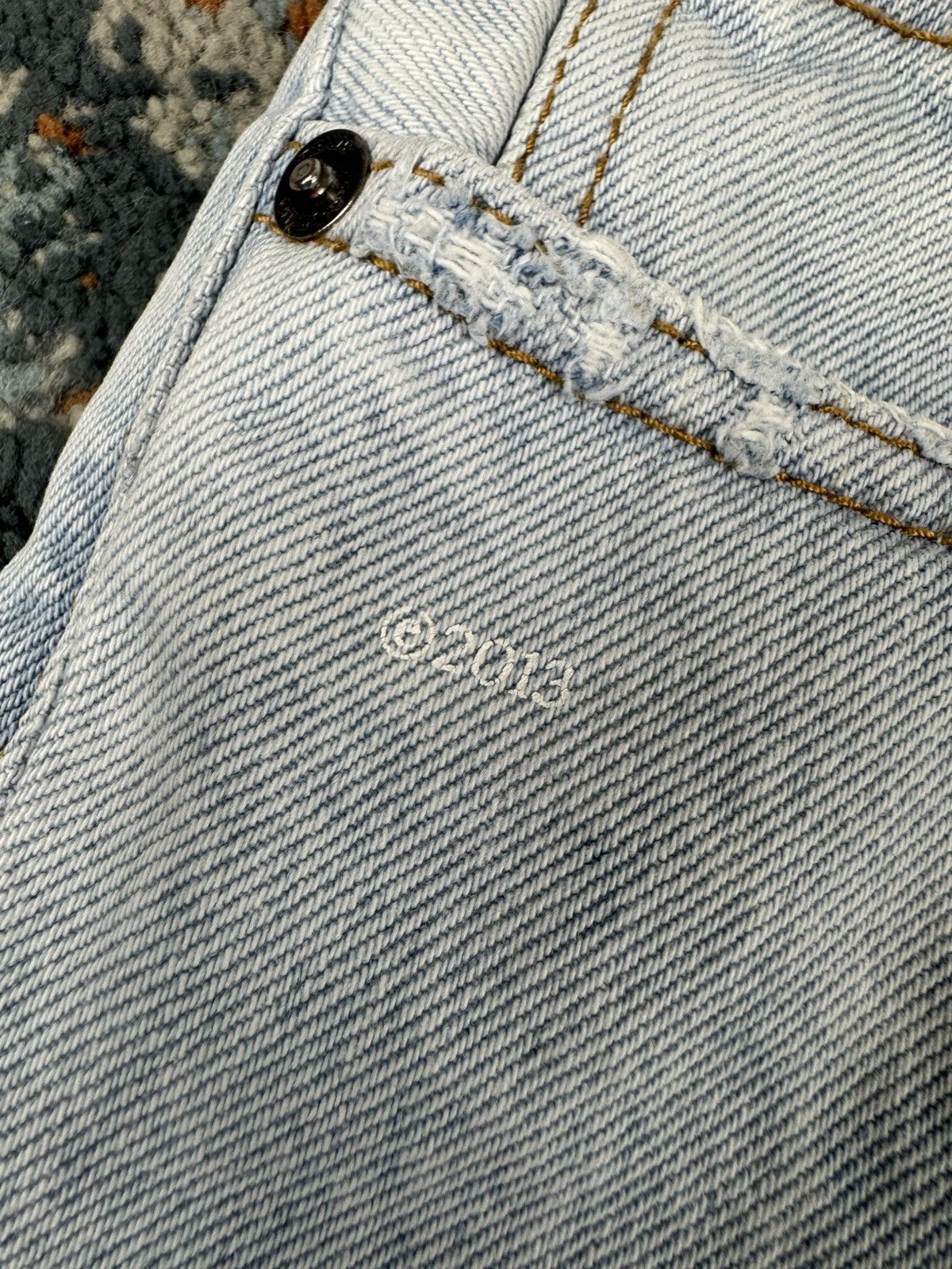 Off-White Off-White corp distress skinny light washed denim Size US 32 / EU 48 - 12 Thumbnail