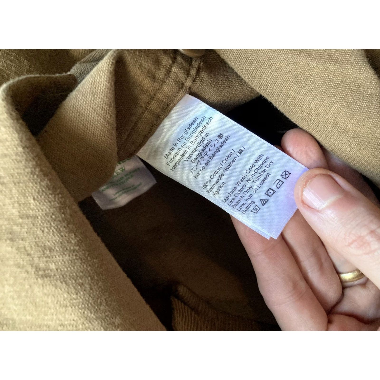 J.Crew J.CREW Shirt Mens Medium Brown Corduroy CPO Button-Up Vintage No Size US M / EU 48-50 / 2 - 7 Thumbnail