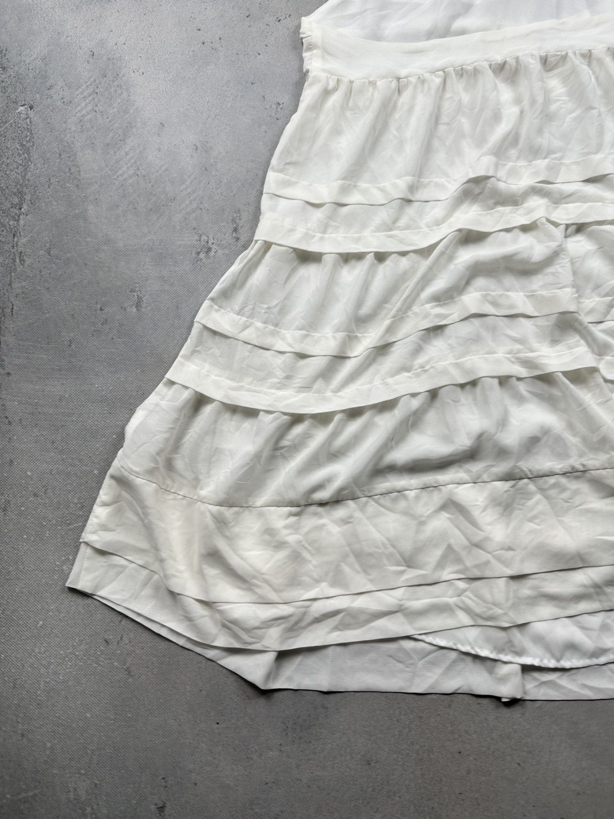 H&M H&M Conscious Collection Halter Tiered White Fairy Dress y2k Size XL / US 12-14 / IT 48-50 - 7 Thumbnail