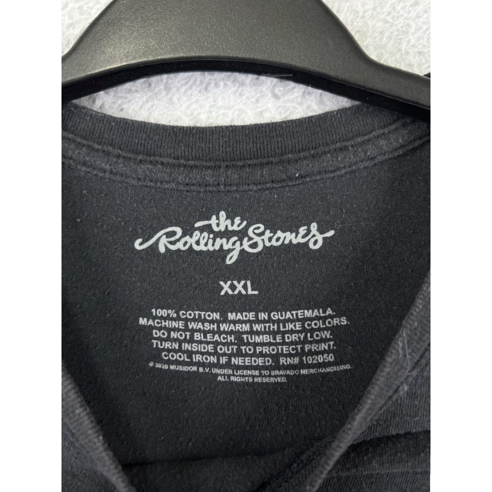 Vintage Rolling Stones Shirt Womens 2XL Black Polyester Blend Short Sleeve Crew Neck T-Shirt Casual Rock Music Womens 2XL Black Size XXL / US 16-18 / IT 52-54 - 4 Thumbnail