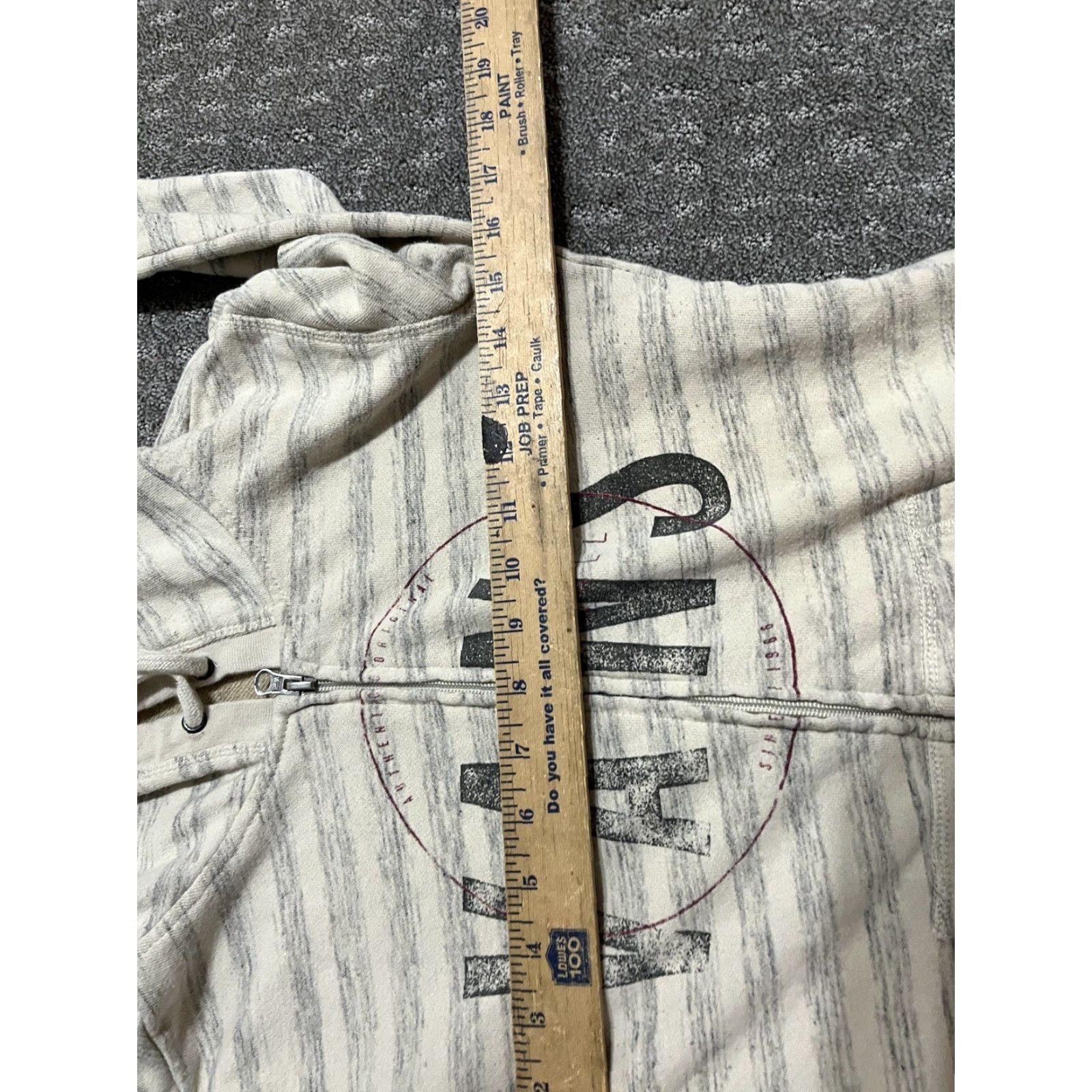 Vans vans hoodie womens XS Beige Gray Striped Full Zip Hoodie Size XS / US 0-2 / IT 36-38 - 5 Thumbnail